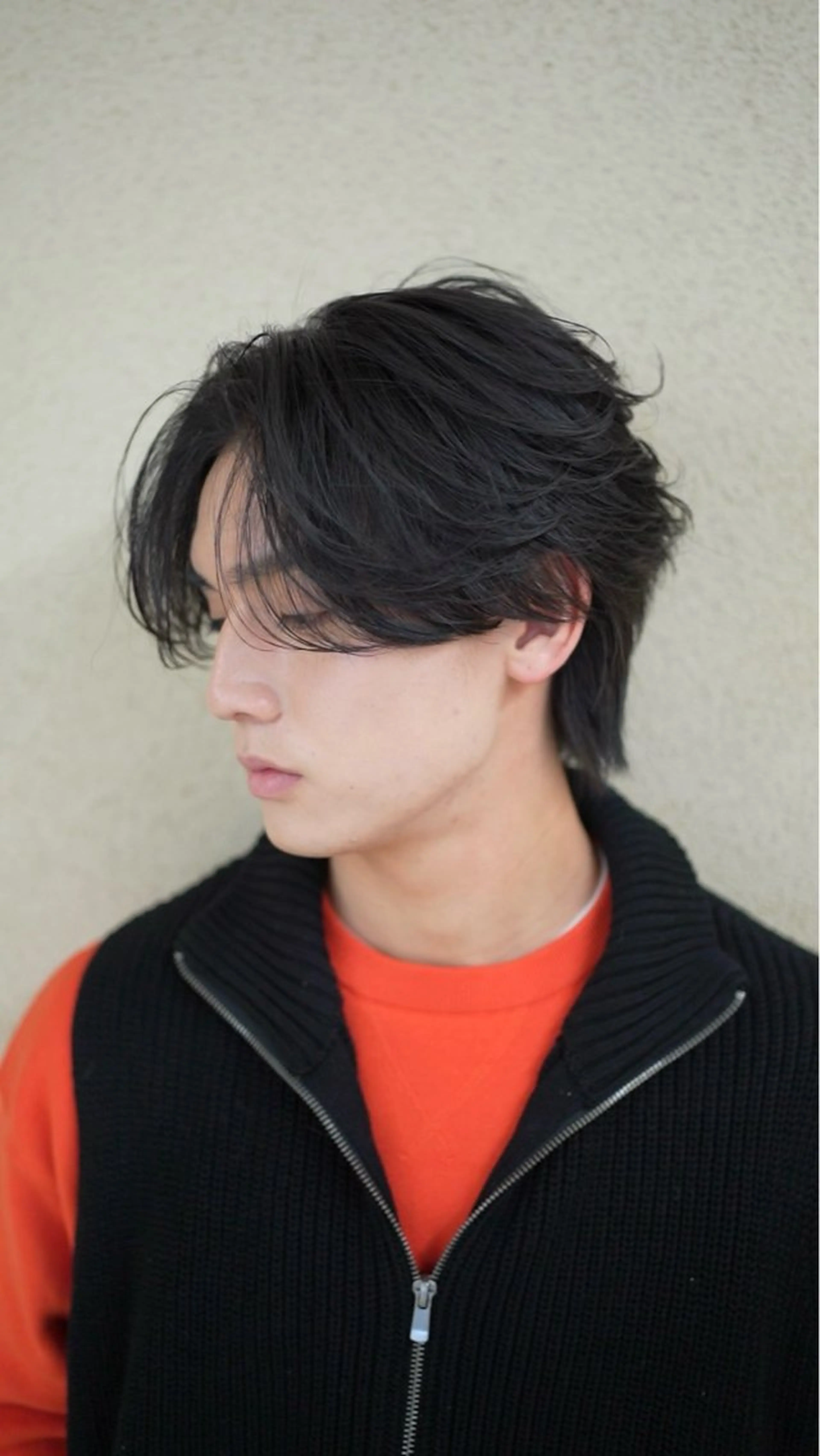 カット＋フェザーパーマの写真