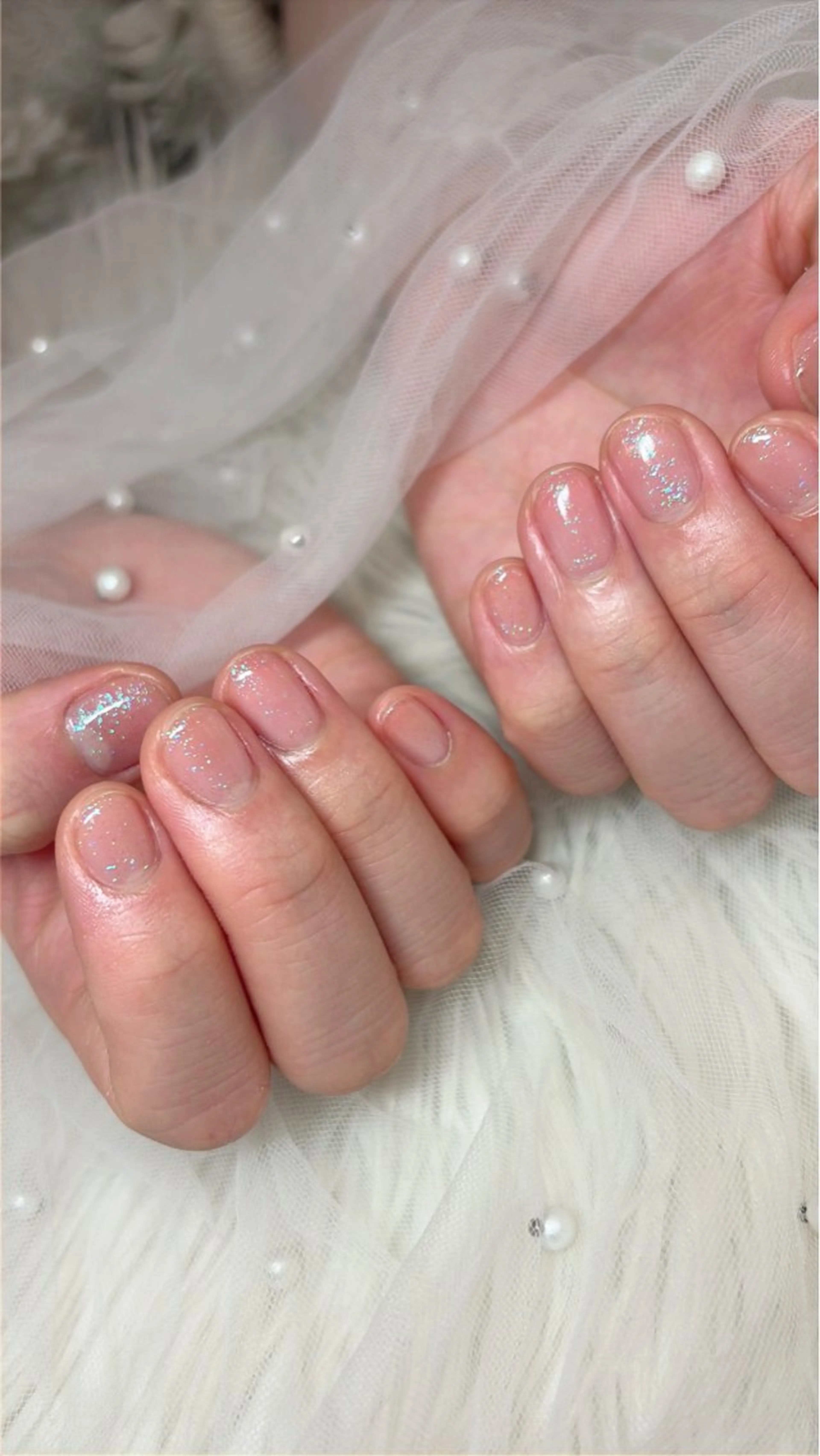 ネイル クリアネイル ラメ(グリッター) ハンドネイル UnFLAIR HARUKIのネイルデザイン