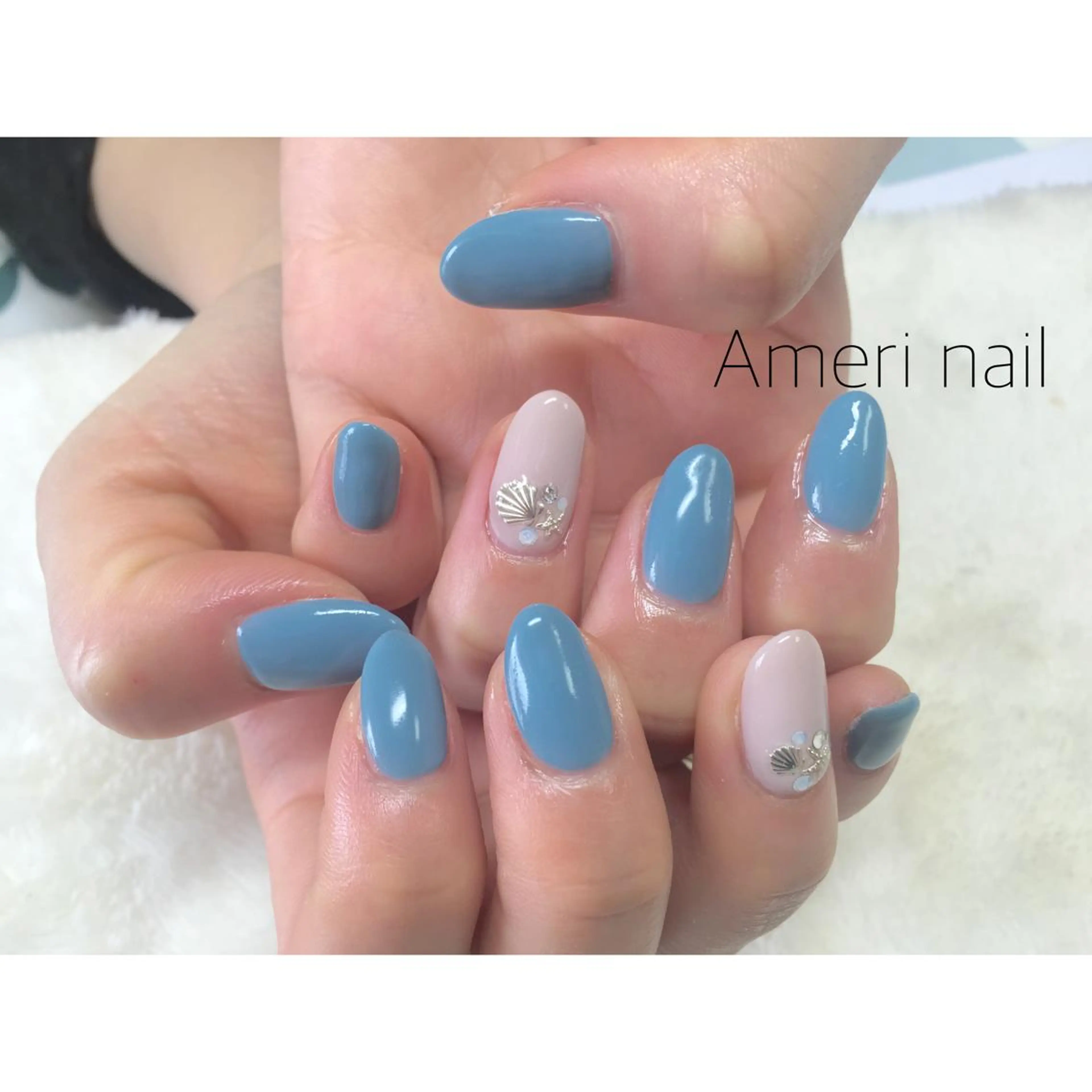 ネイル シンプルネイル Ameri nail /UKIのネイルデザイン