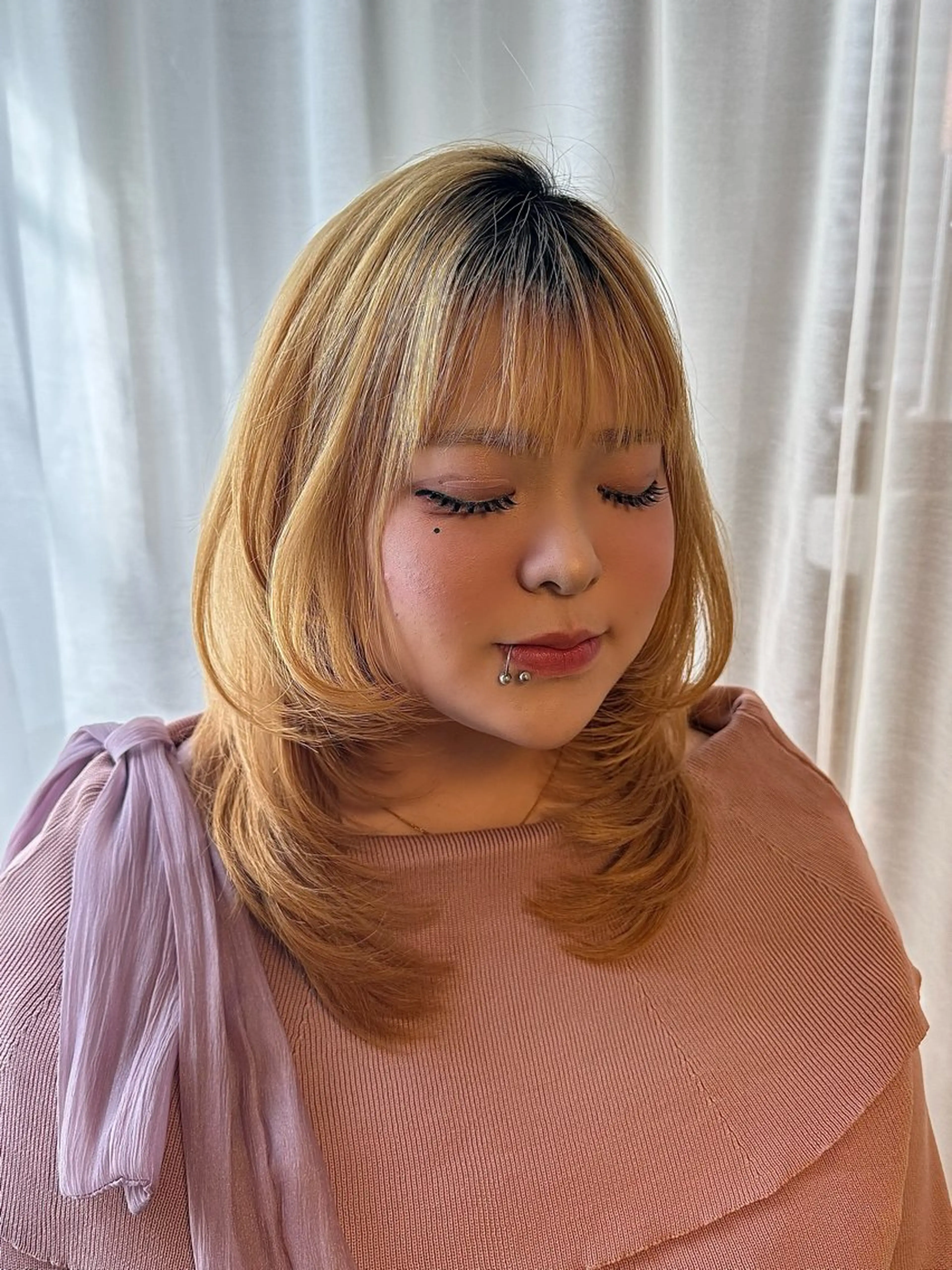 セミロング カット ヘアカラー トリートメント カイリ 【POOL】のヘアスタイル