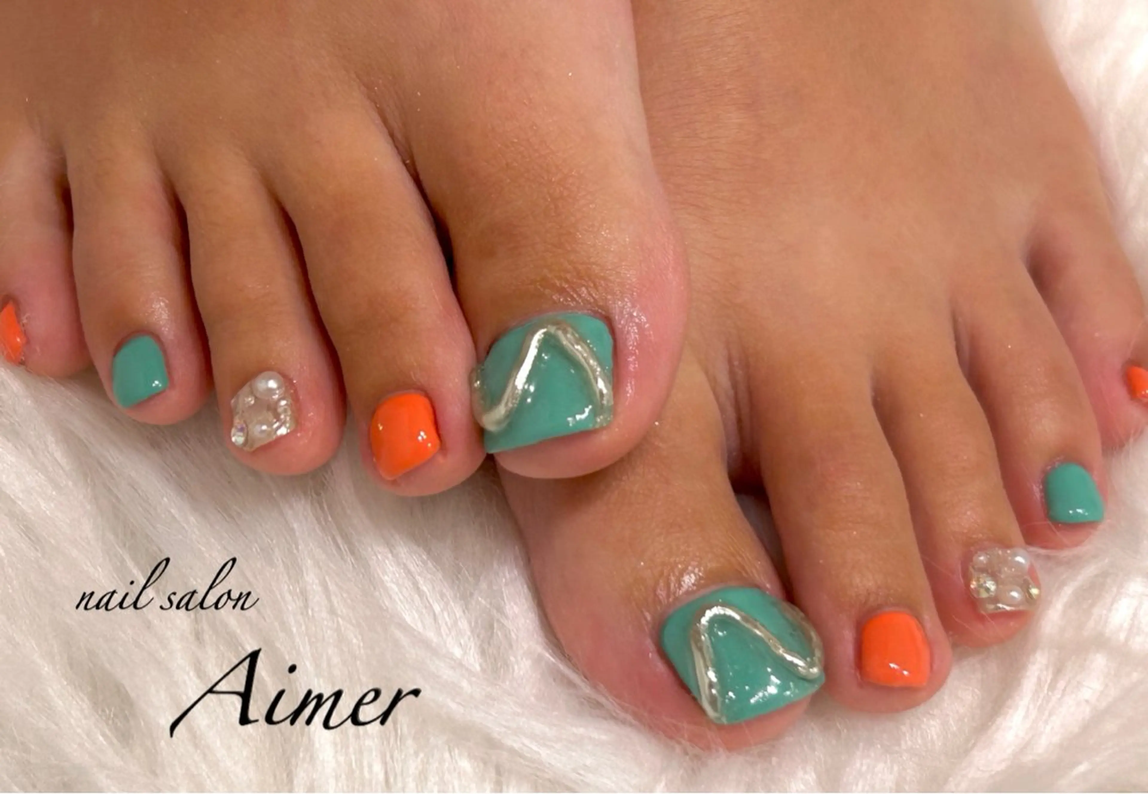 ネイル フットネイル nail salon Aimerのネイルデザイン