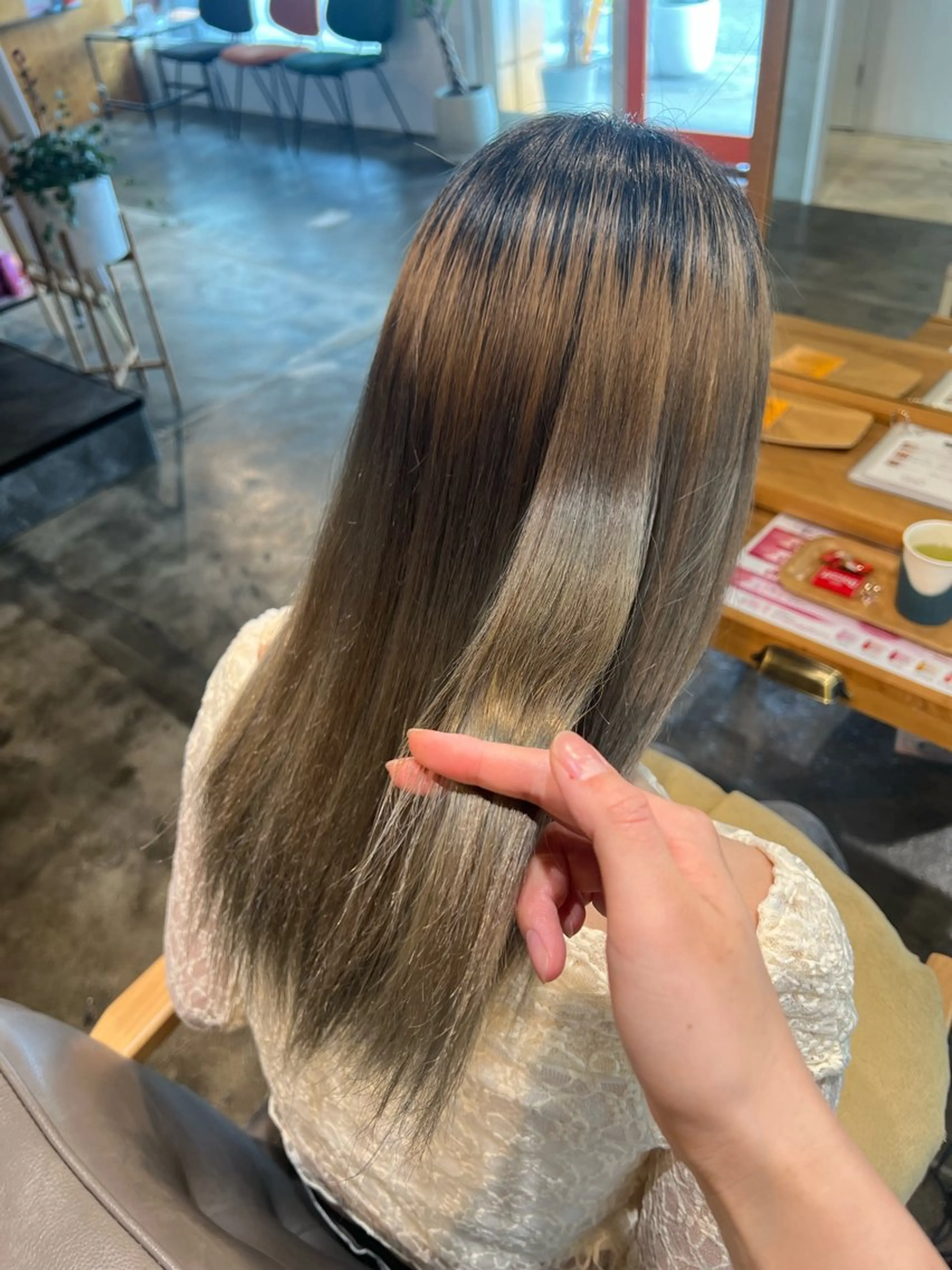 縮毛矯正 くまざき　なな /メンズモデル募集のヘアスタイル