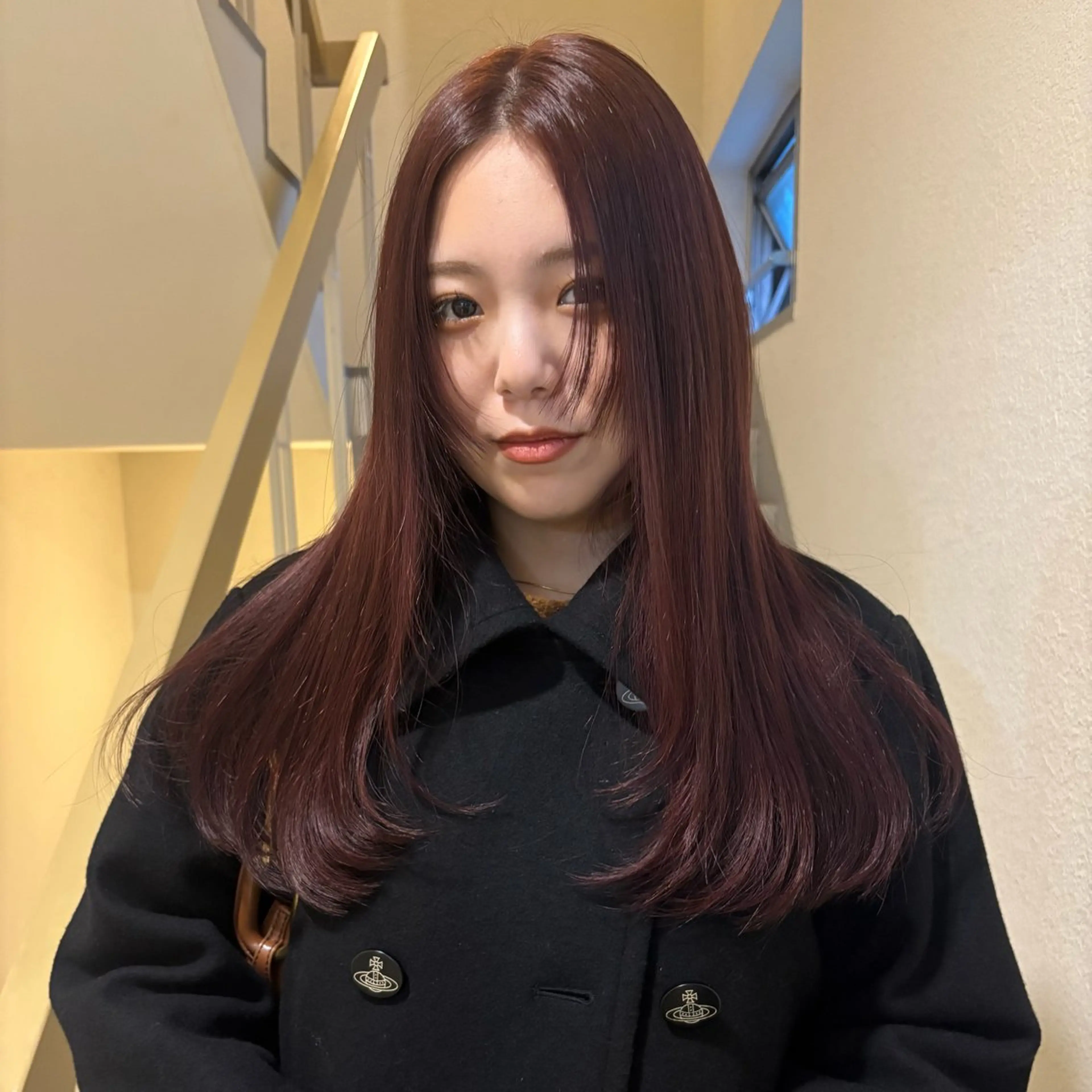 ロング トリートメント siki所属・ｍｏｍｏ/ ハイトーン/ベージュのヘアスタイル