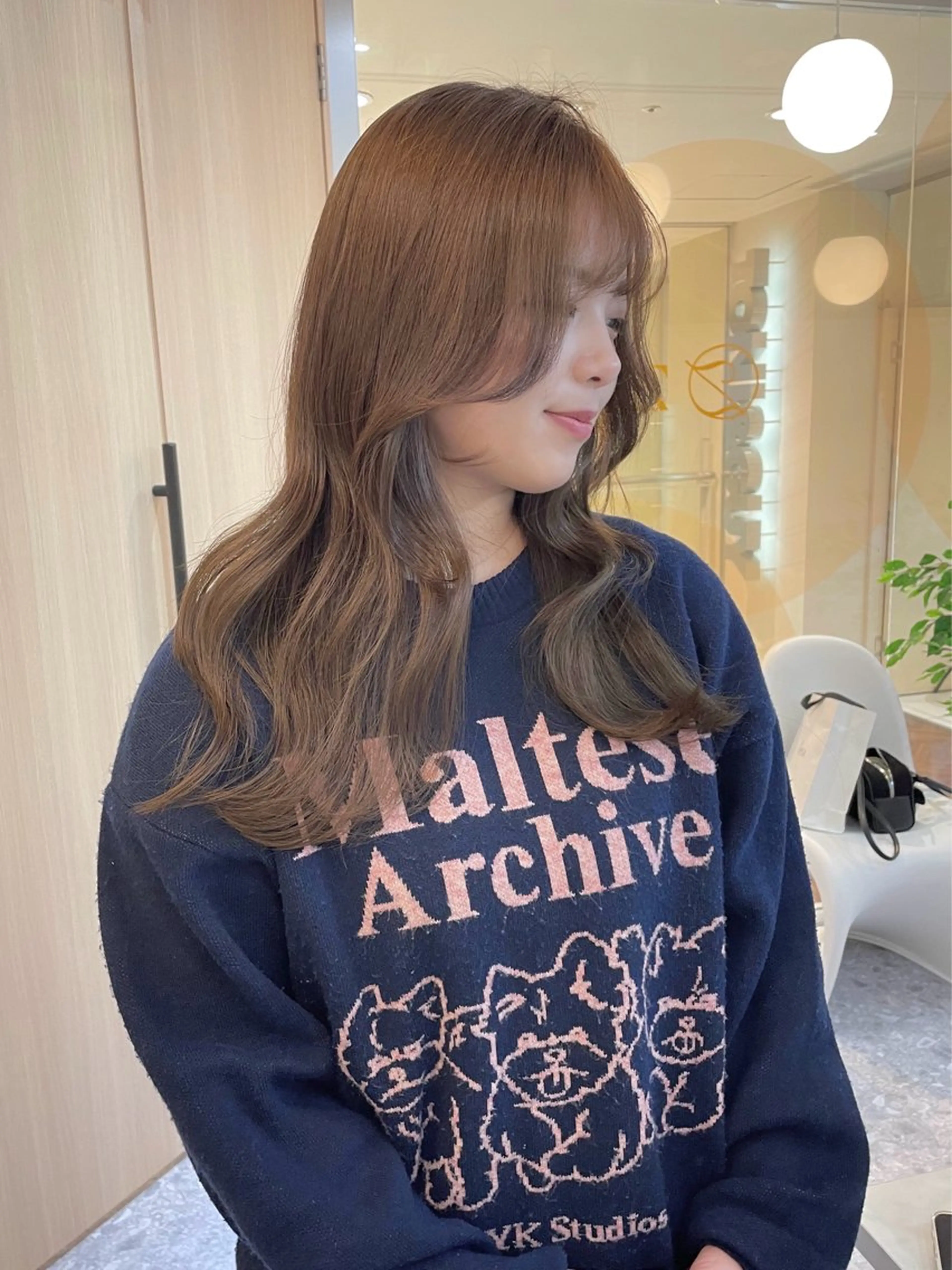 〔ミニモ学割U24〕似合わせカット+透明感ツヤカラー+3step超音波付きTR🍃🫧の写真