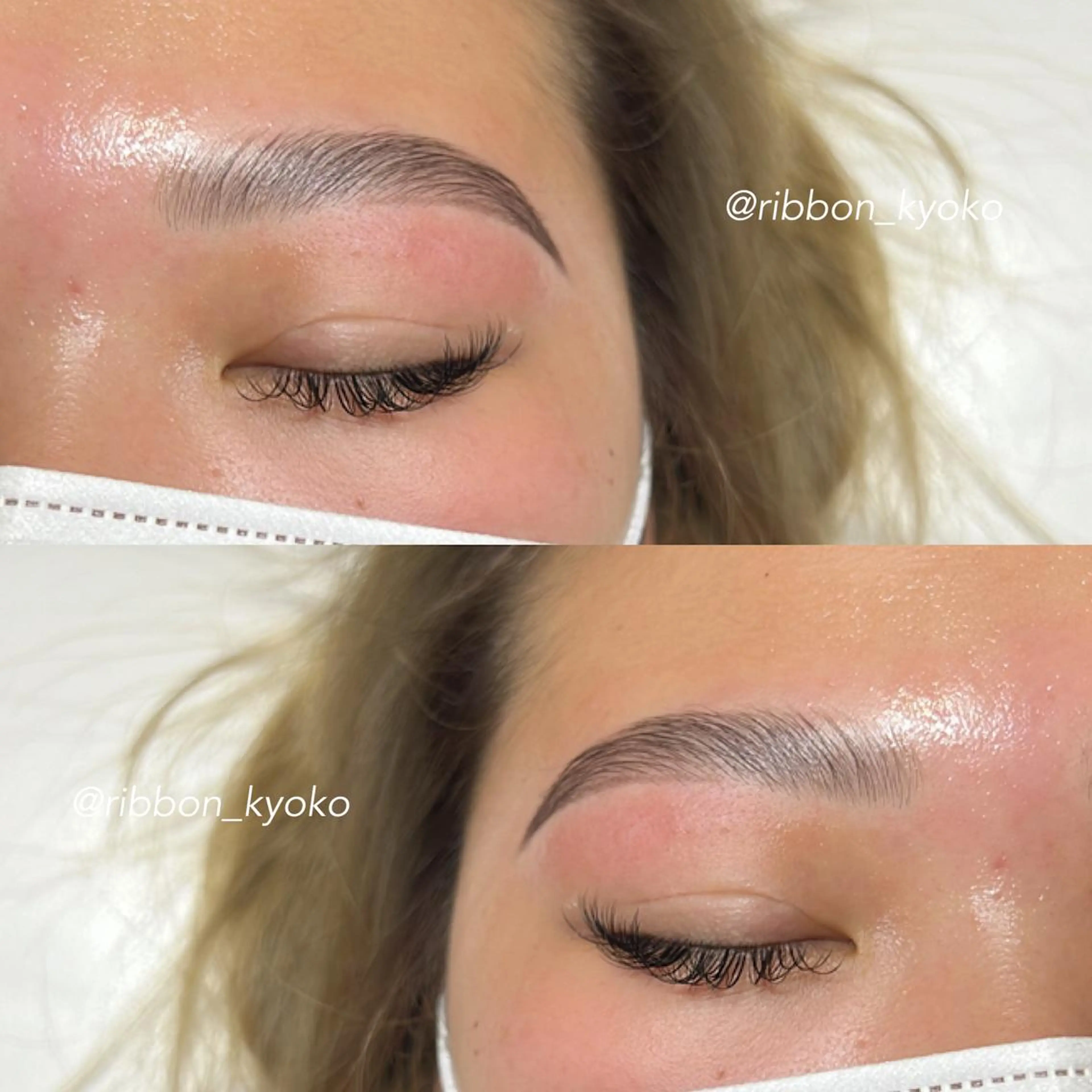 アイブロウ ハリウッドブロウリフト ワックス脱毛 その他(アイブロウ) Ribbon京都駅前店所属・KYOKO 🖤の眉毛・アイブロウイメージ