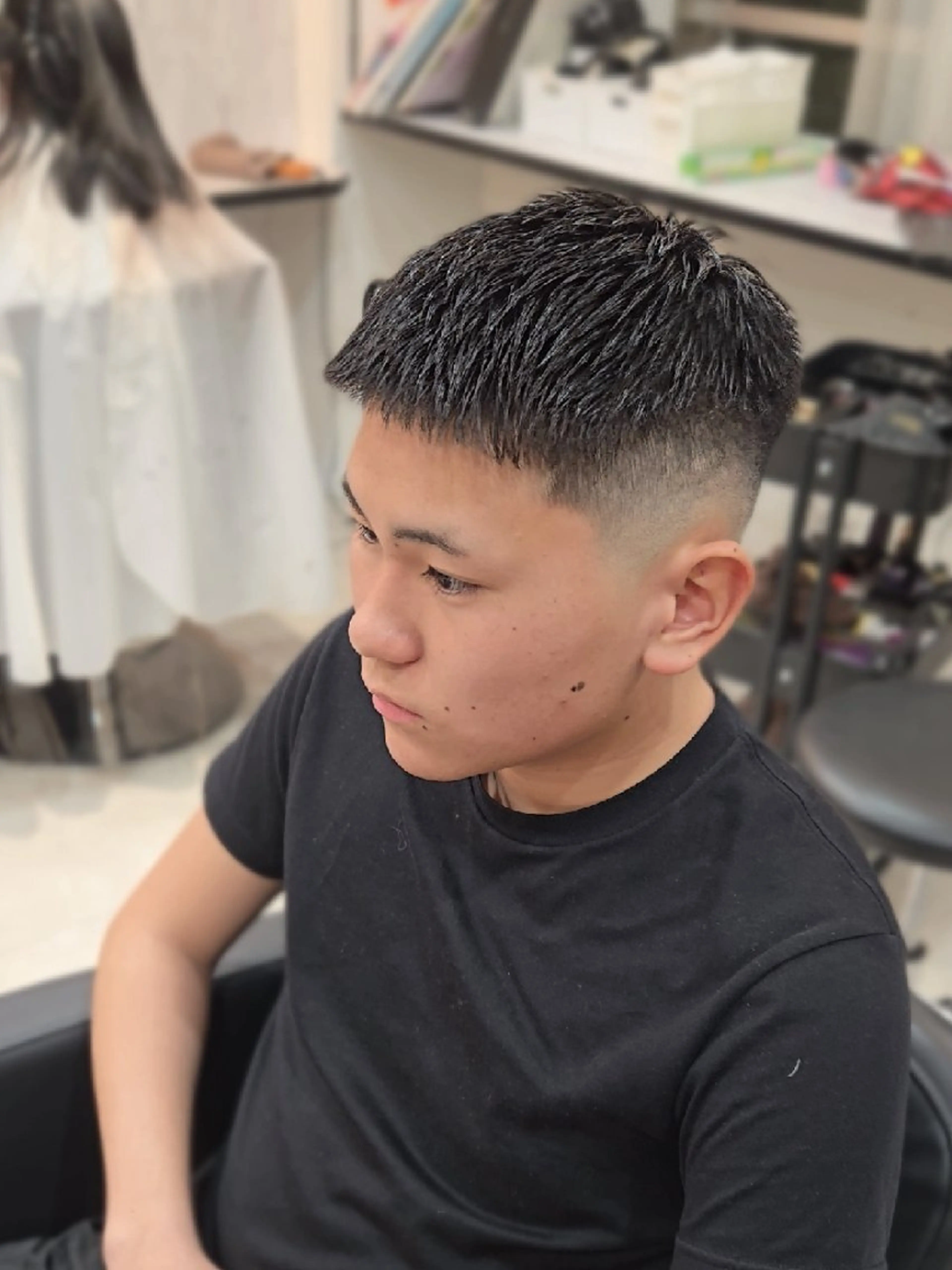 メンズ ショート フェードカット スキンフェード カット ヘアセット LEN名古屋/パーマ 海外ヘア/メンズ特化のヘアスタイル