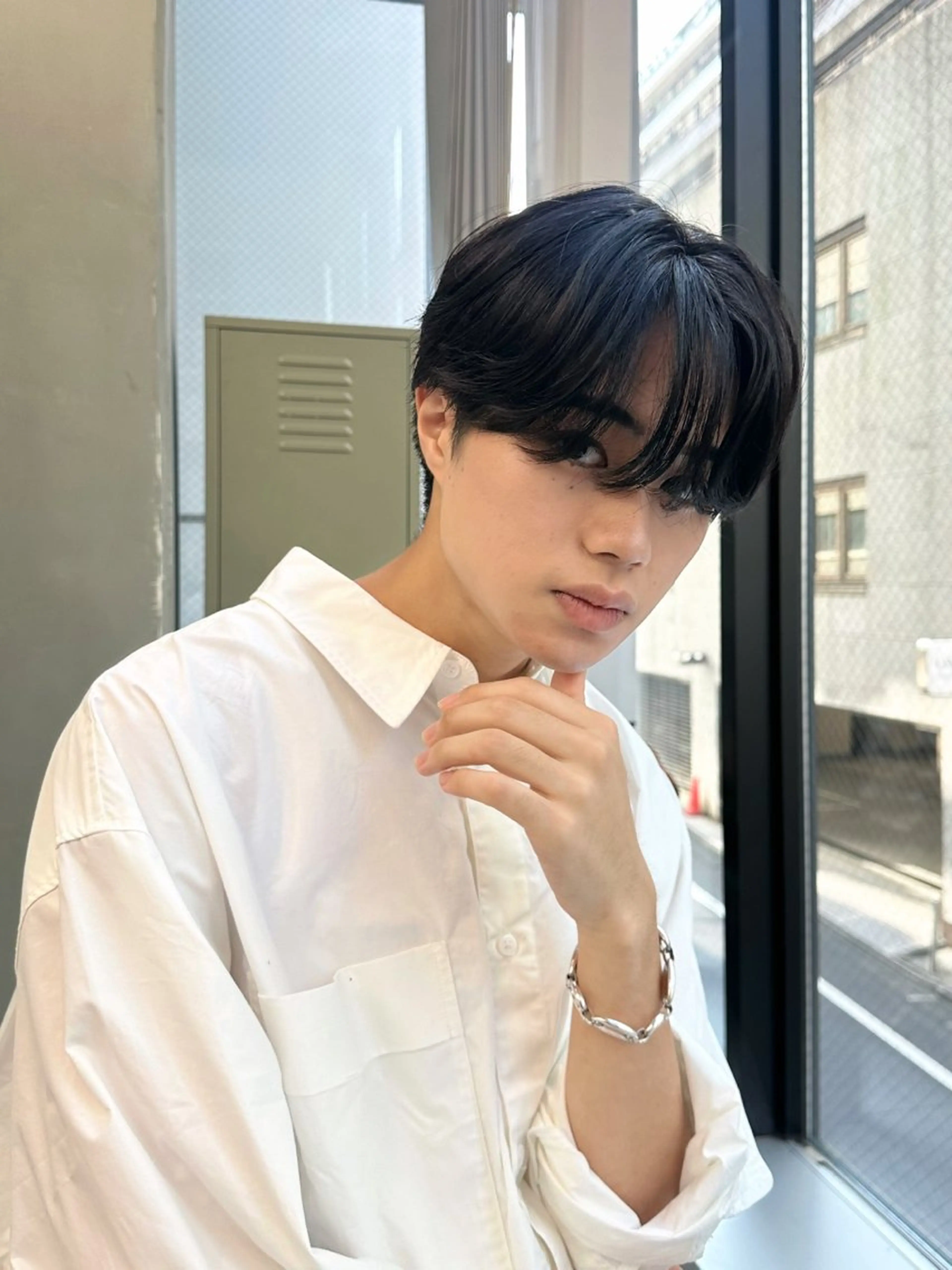 ショート カラー パーマ メンズ マッシュ シースルーマッシュ ショートヘア メンズ特化 🦋KANOKO🦋のヘアスタイル