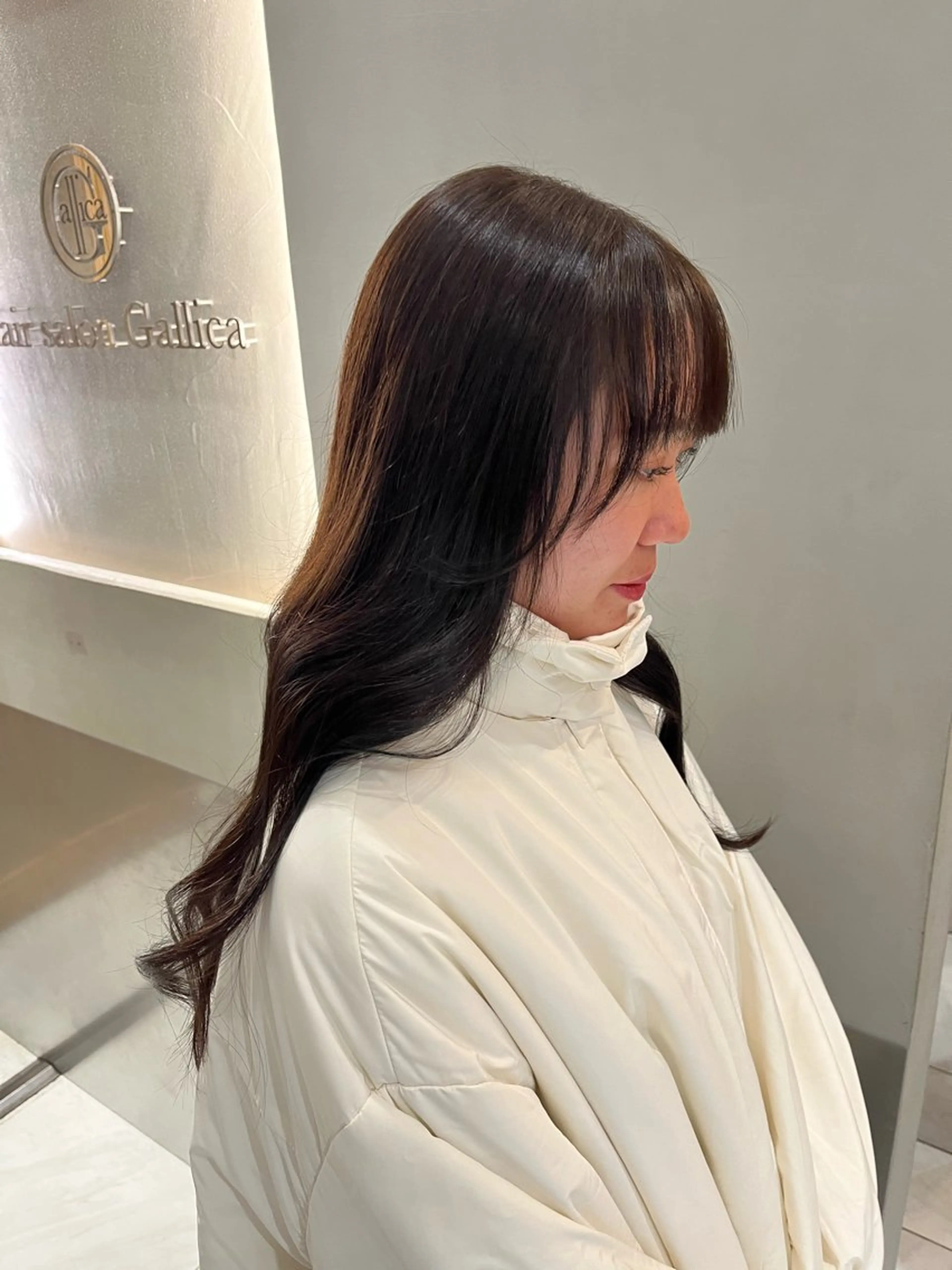 ロング ナミ🩶暗髪/暖色 ❤️/透明感/縮毛のヘアスタイル