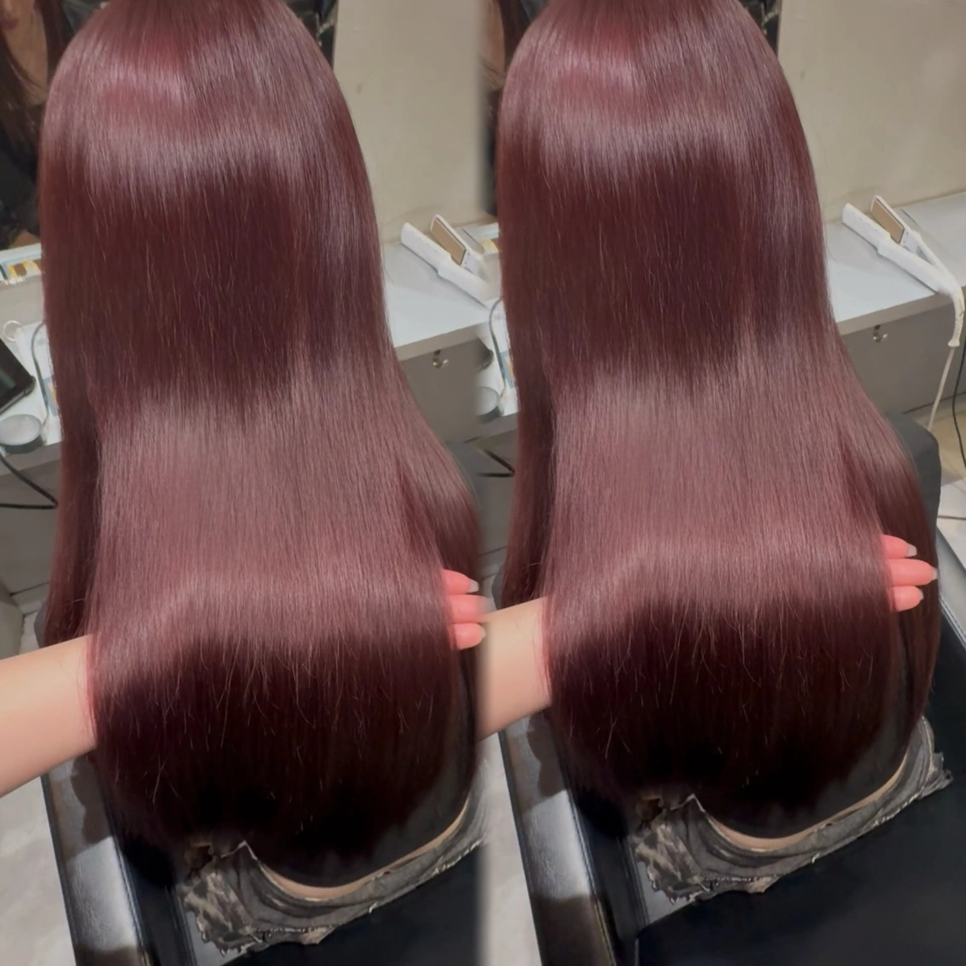 ロング カット エクステ 新宿♡暖色カラー/ エクステ/スズ‎🤍のヘアスタイル