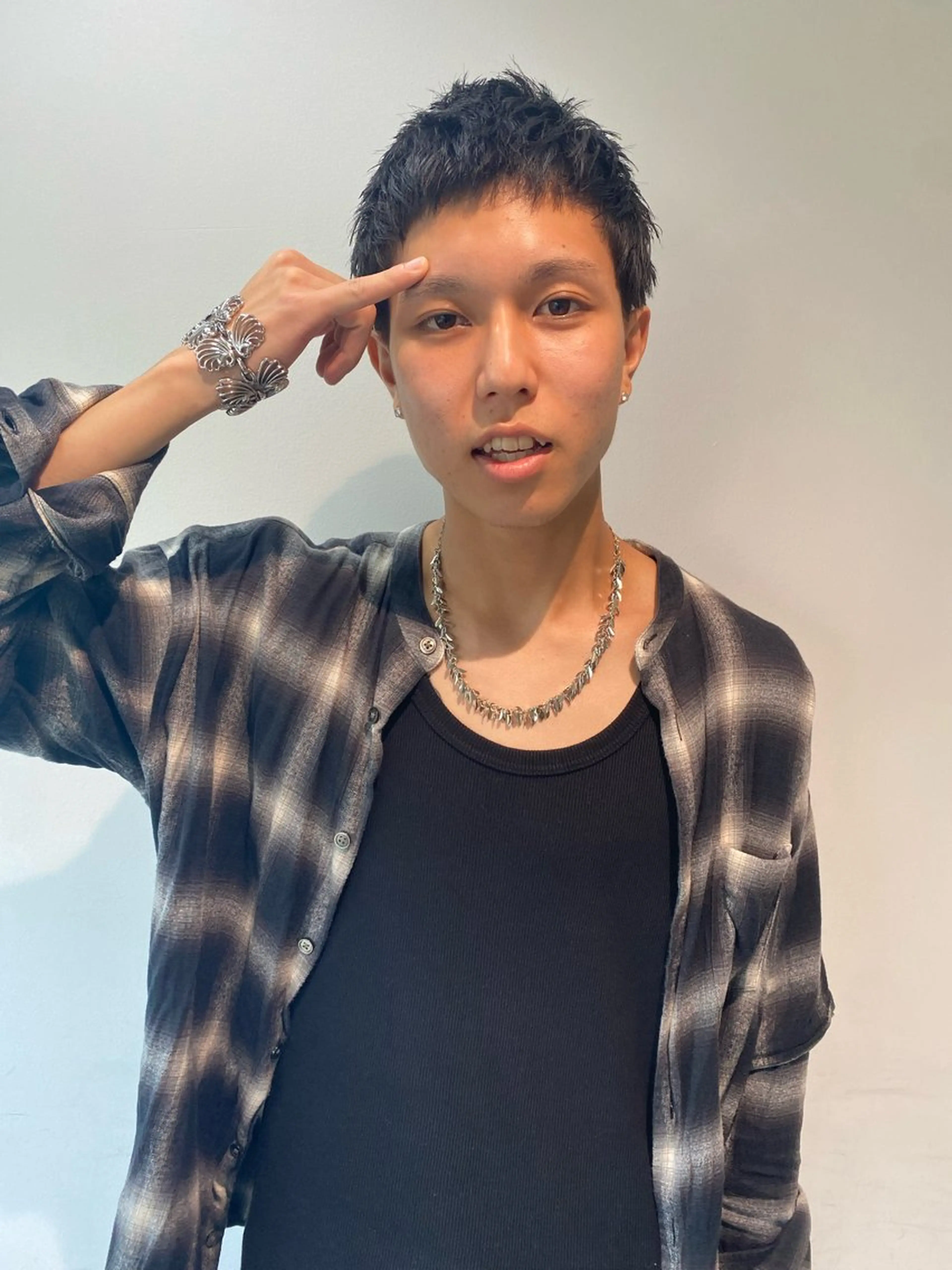 ショート メンズ ハッシュカット /レイヤー/大阪中津のヘアスタイル