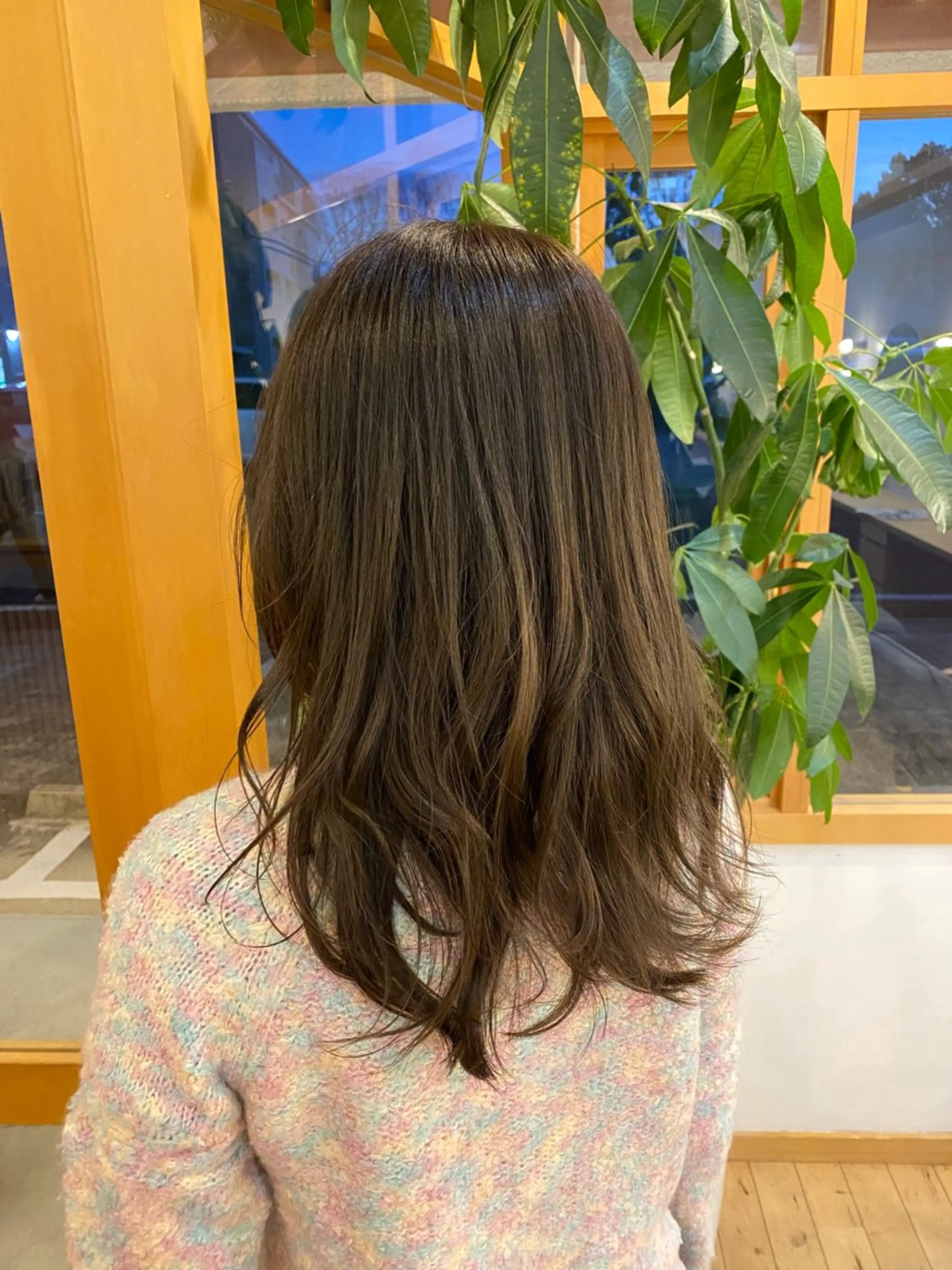 ミディアム カラー 艶カラー／ストレート かとうゆうき🍯のヘアスタイル