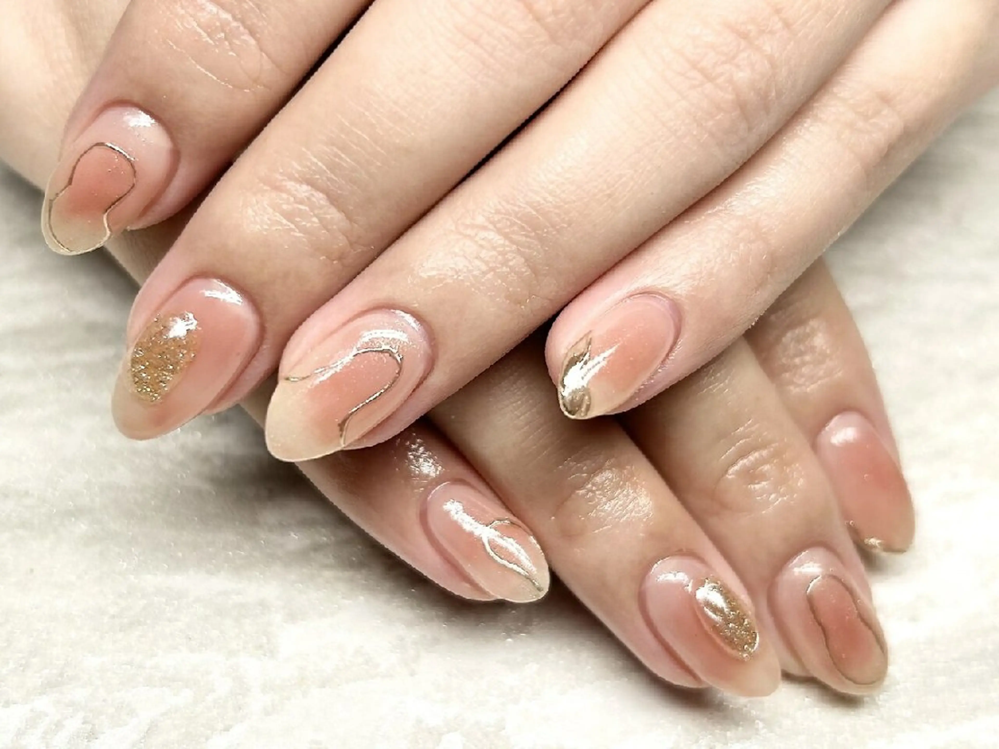 ネイル アートネイル 入学式 卒業式 韓国ネイル 持ち込み ハンドネイル JULIE NAILのネイルデザイン