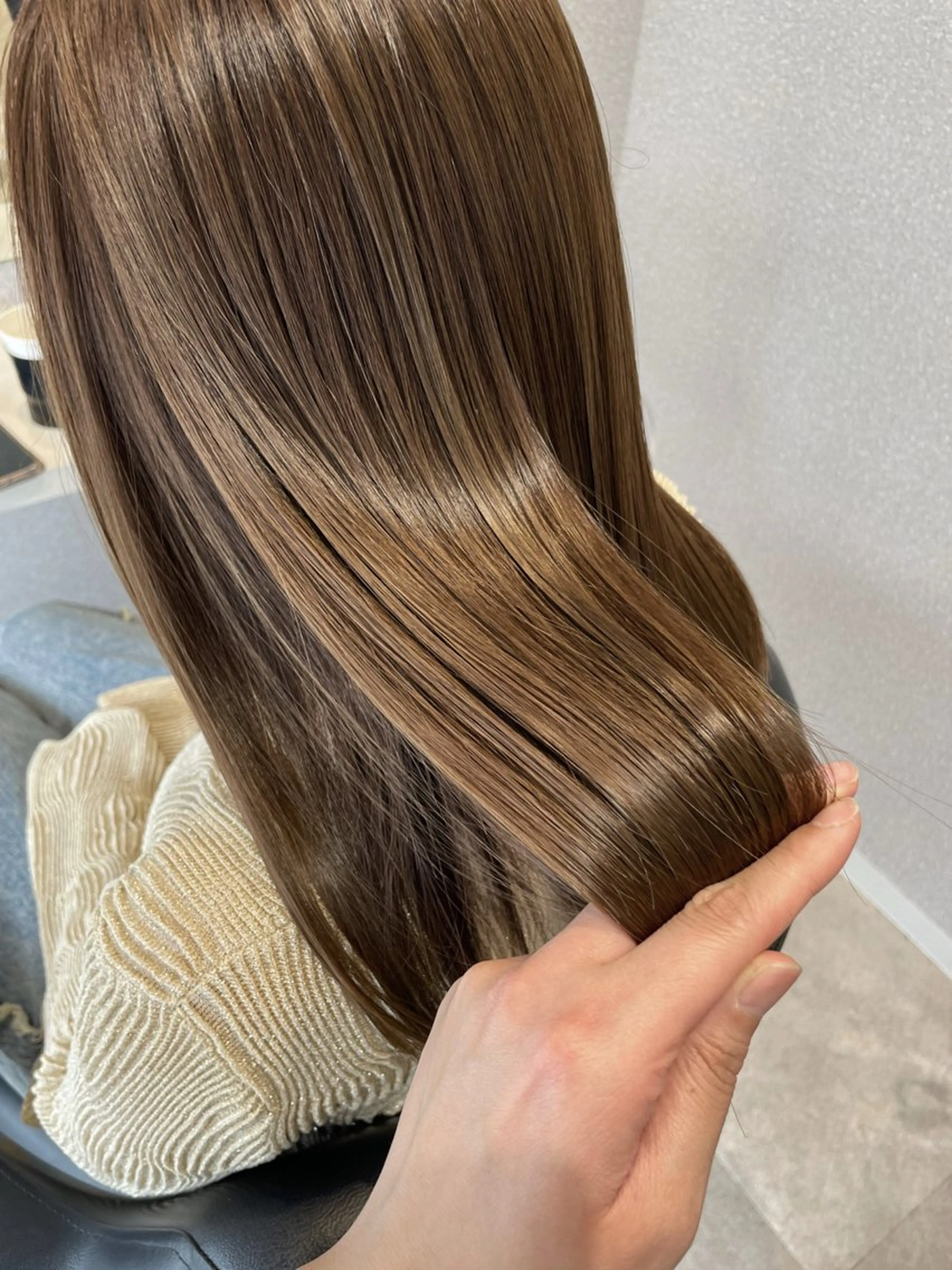 ミディアム カラー アクアカラー ベージュカラー オリーブベージュ 髪質改善 トリートメント ヘアカラー トリートメント 女性リピ90%🍨 🩷佐藤みずきのヘアスタイル