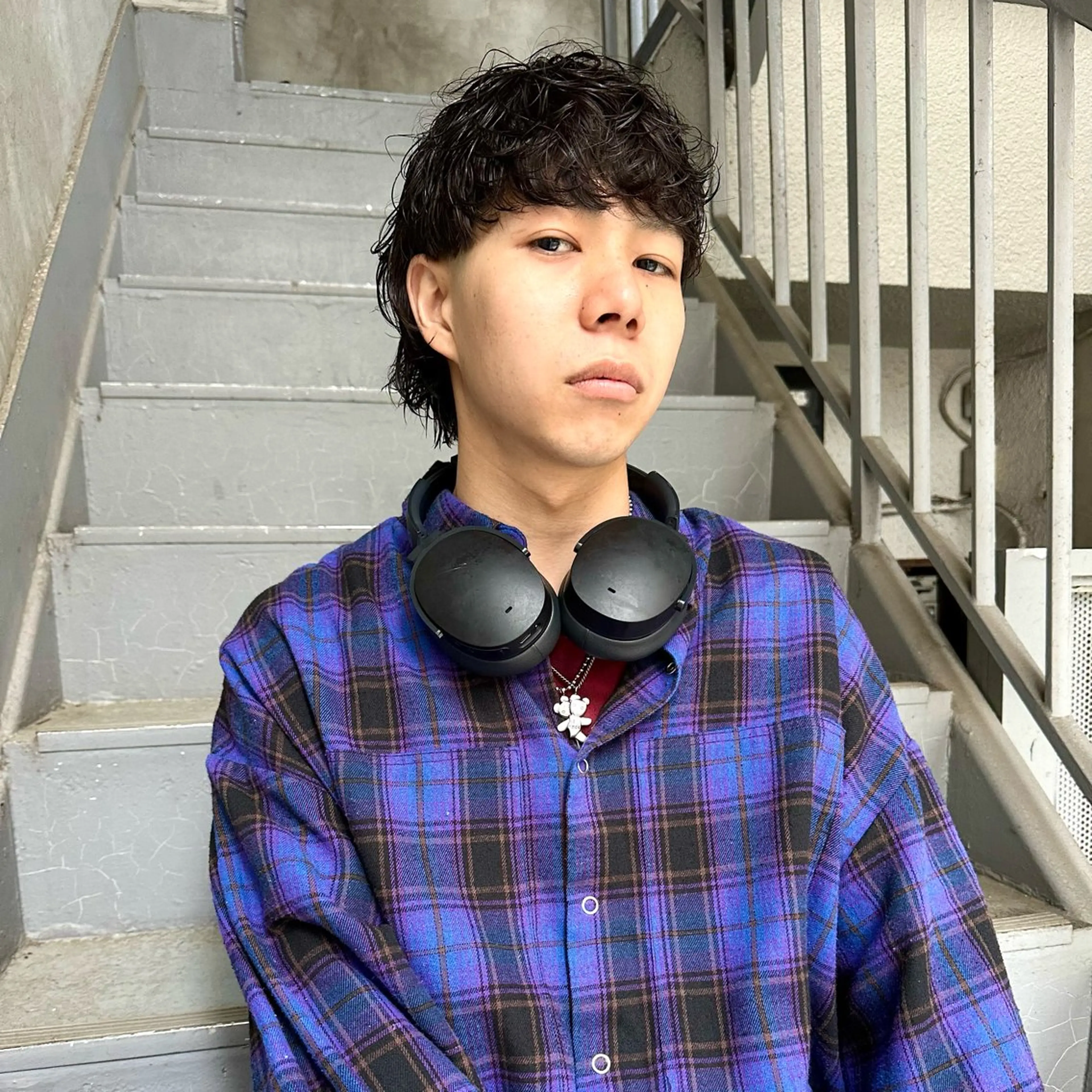 ショート パーマ メンズ マッシュウルフ マッシュ メンズパーマ メンズウルフカット ウルフカット カット パーマ 🌈圧倒的デザイン パーマ　関和希のヘアスタイル