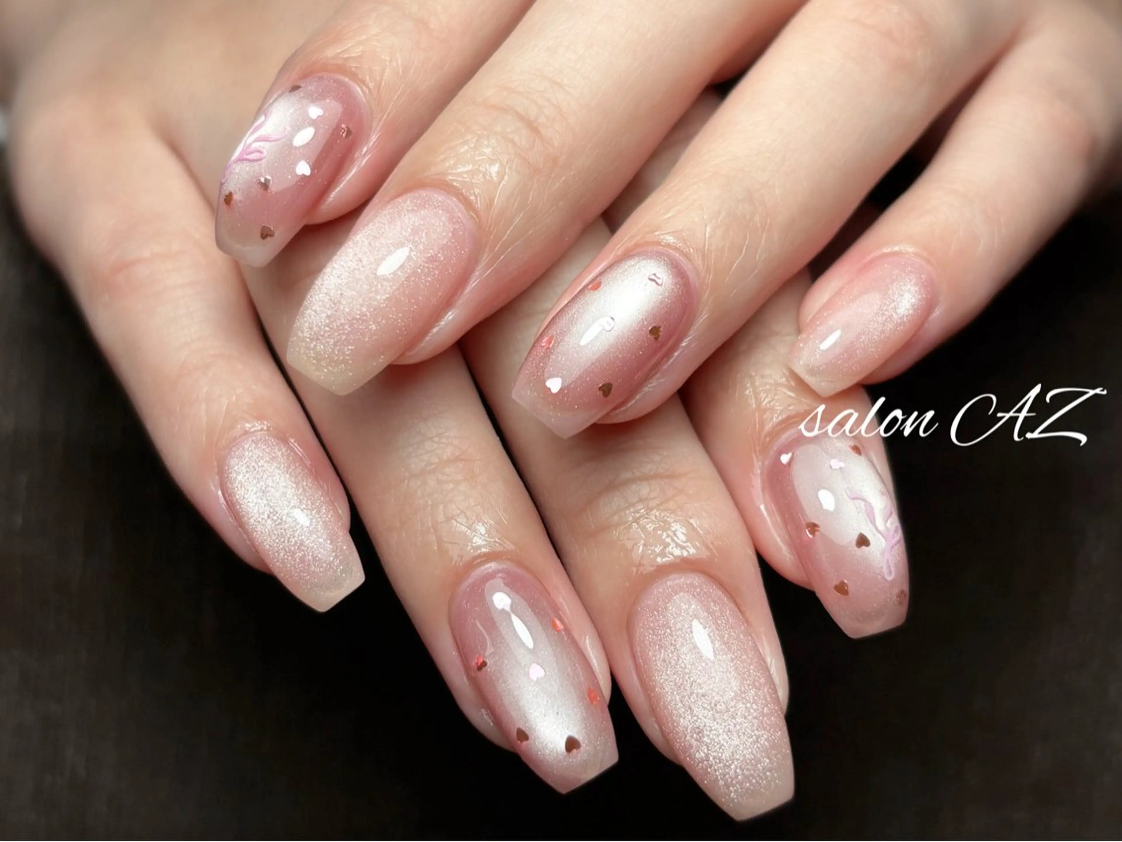 ネイル アートネイル フットネイル フレンチネイル マグネットネイル 持ち込み ハンドネイル salon AZのネイルデザイン