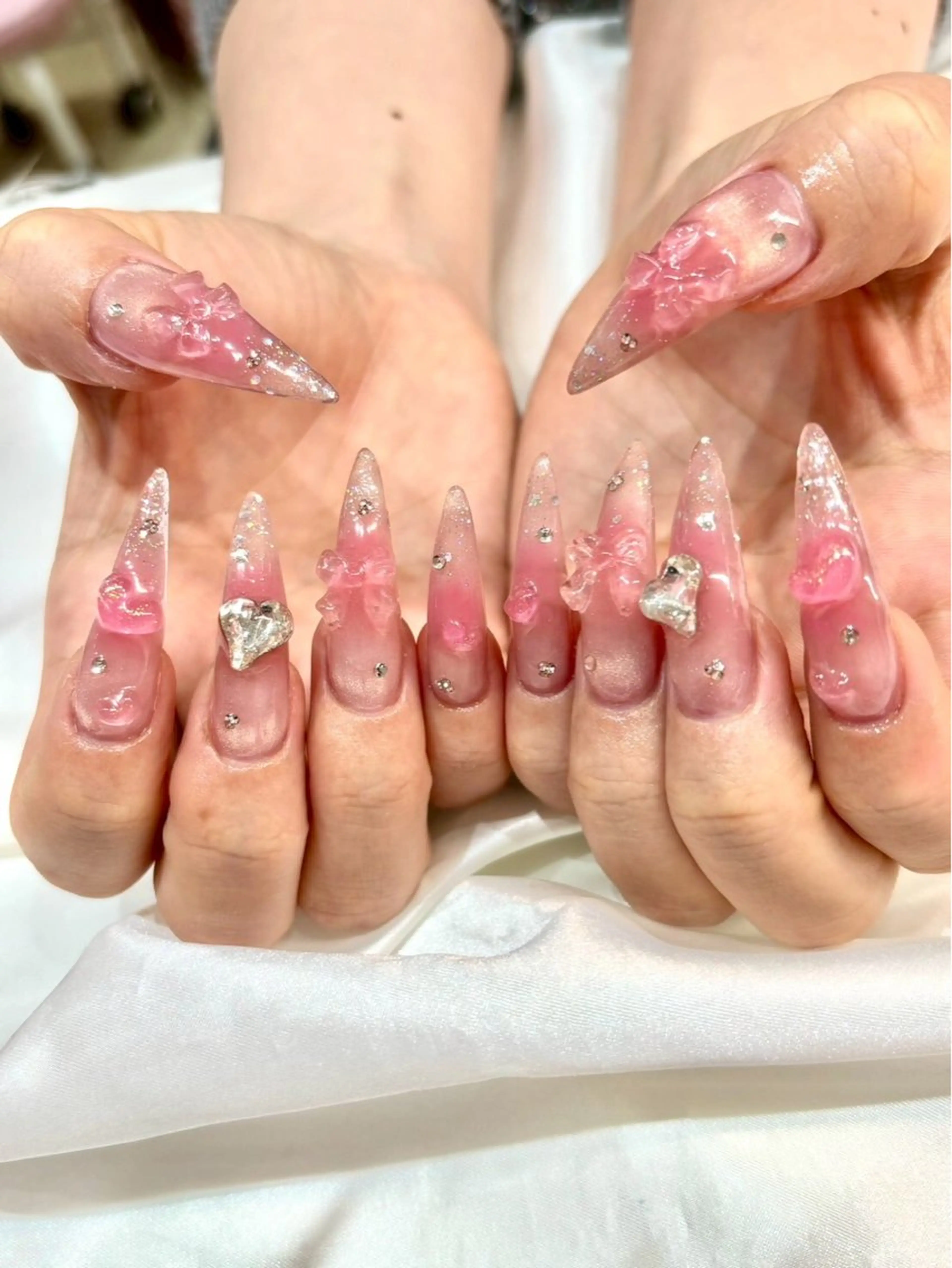 ロング ハンドネイル Ashliy大宮♡ アシュリーのネイルデザイン