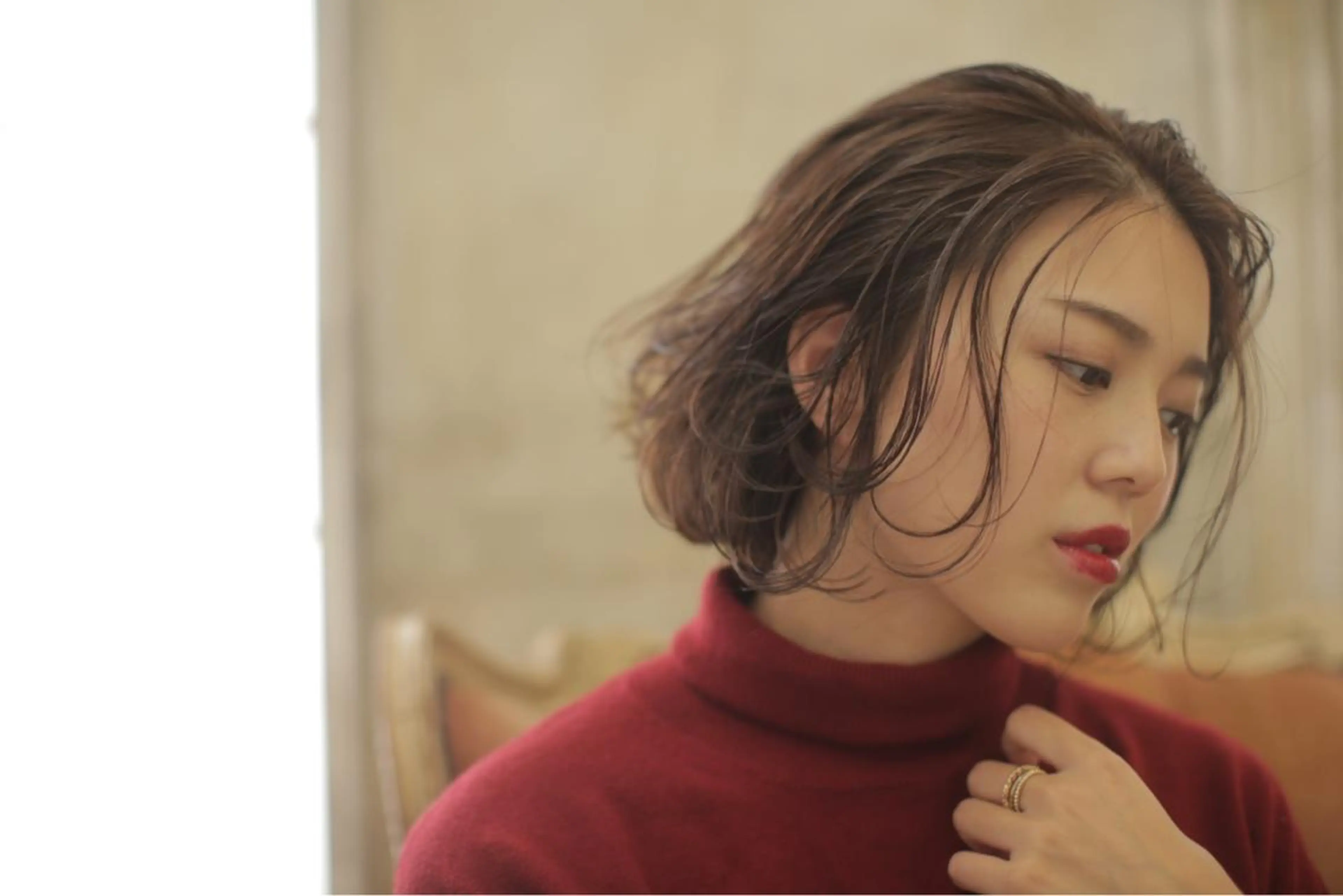 ショート カラー パーマ シールエクステ⭐️ オオミタクヤのヘアスタイル