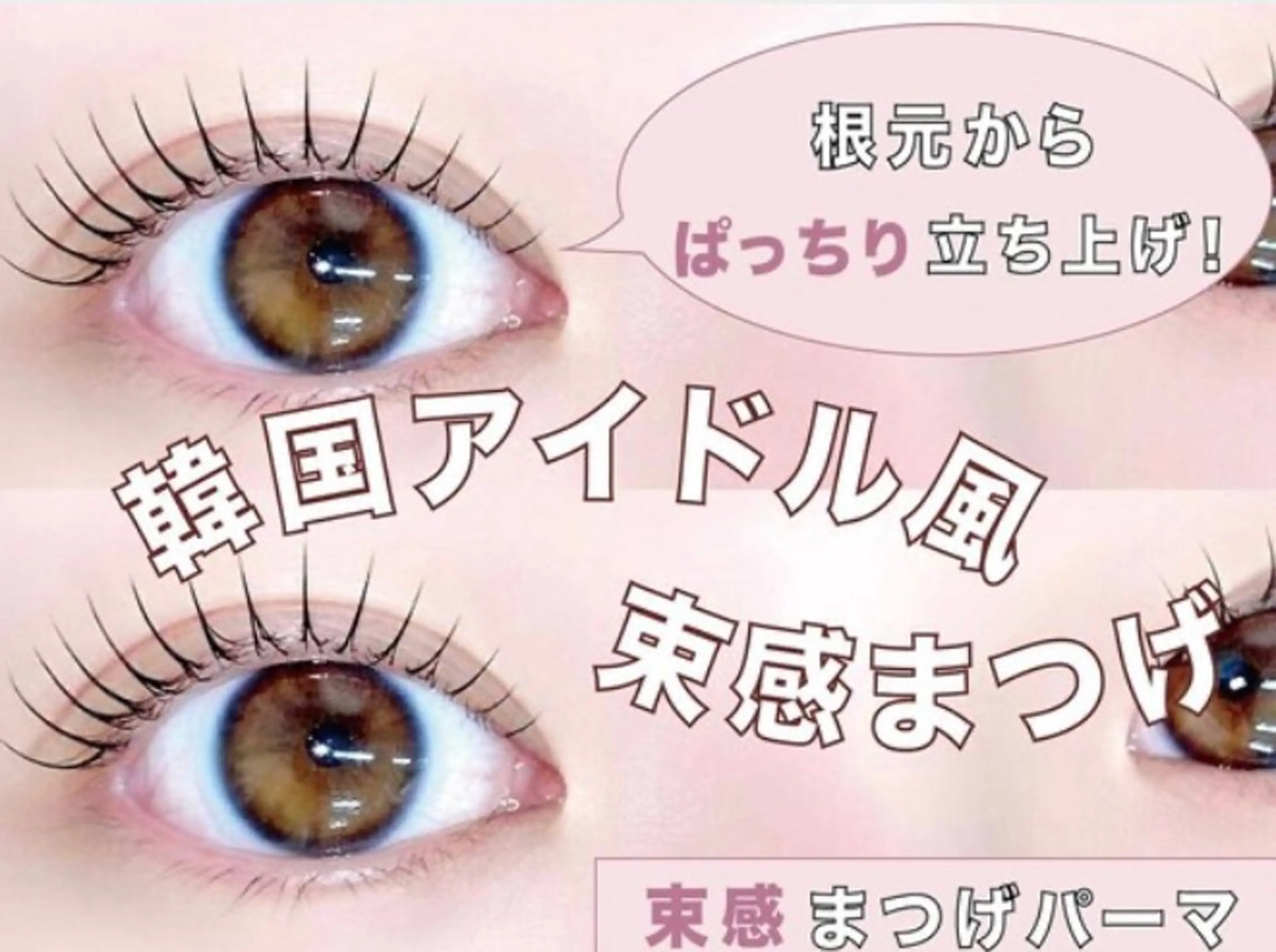 限定価格‼️韓国風束間まつ毛パーマ🇰🇷コーティング付き➕1000円ブラックティント追加可能の写真