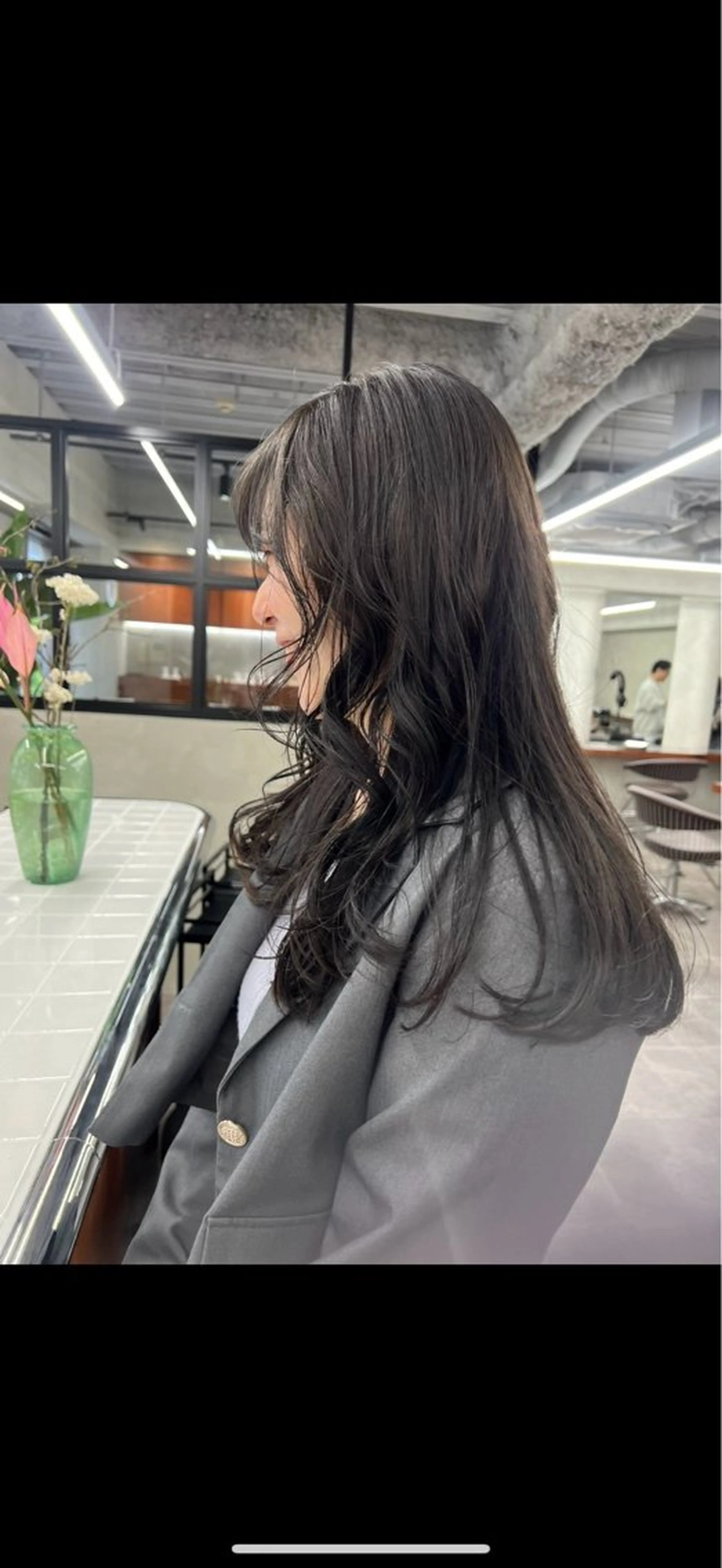 カラー ヘアカラー ウルフ/マッシュ/ センターパート/奈菜のヘアスタイル