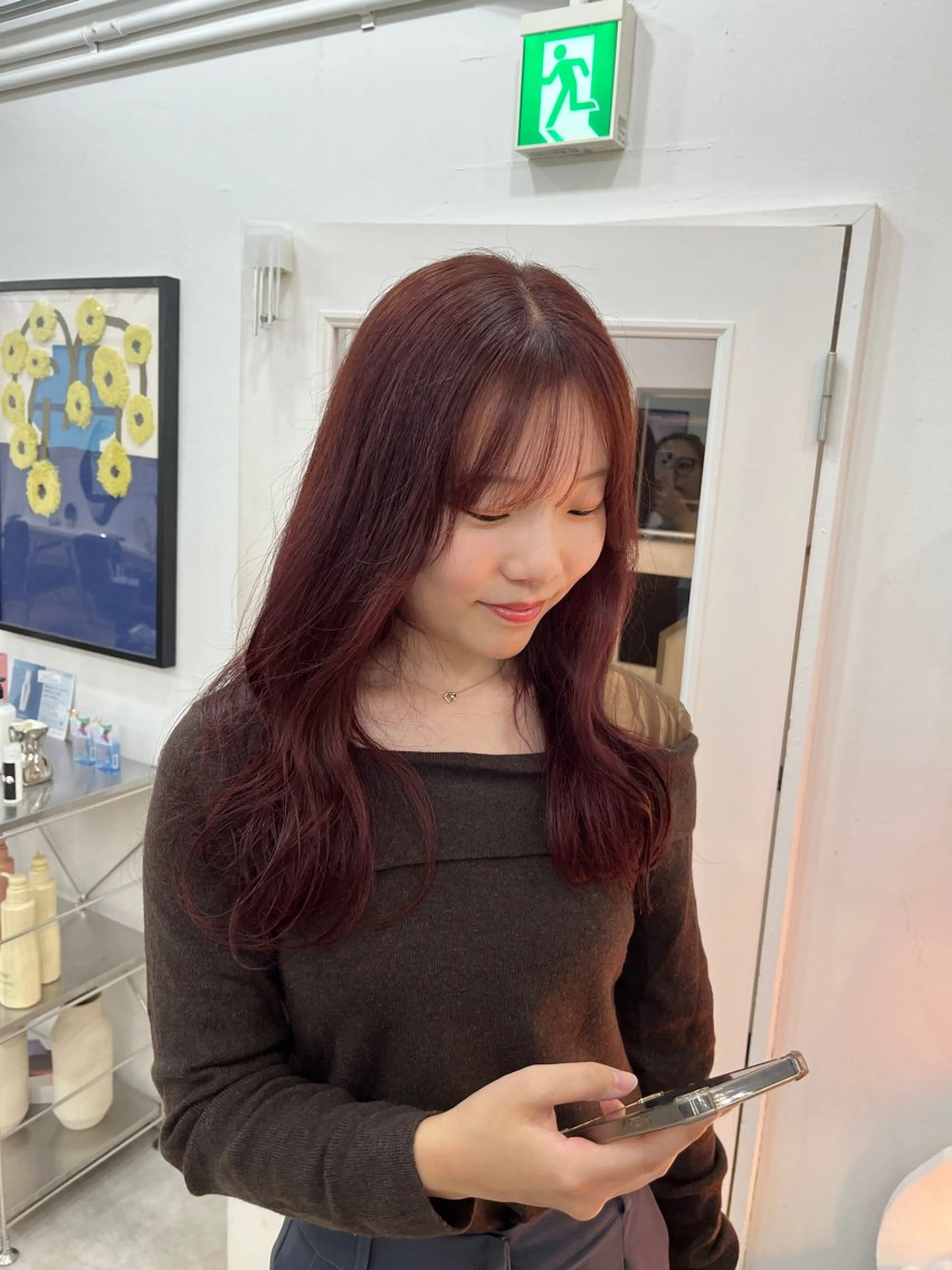 セミロング ボブパーマ🥣KON コンナツミのヘアスタイル