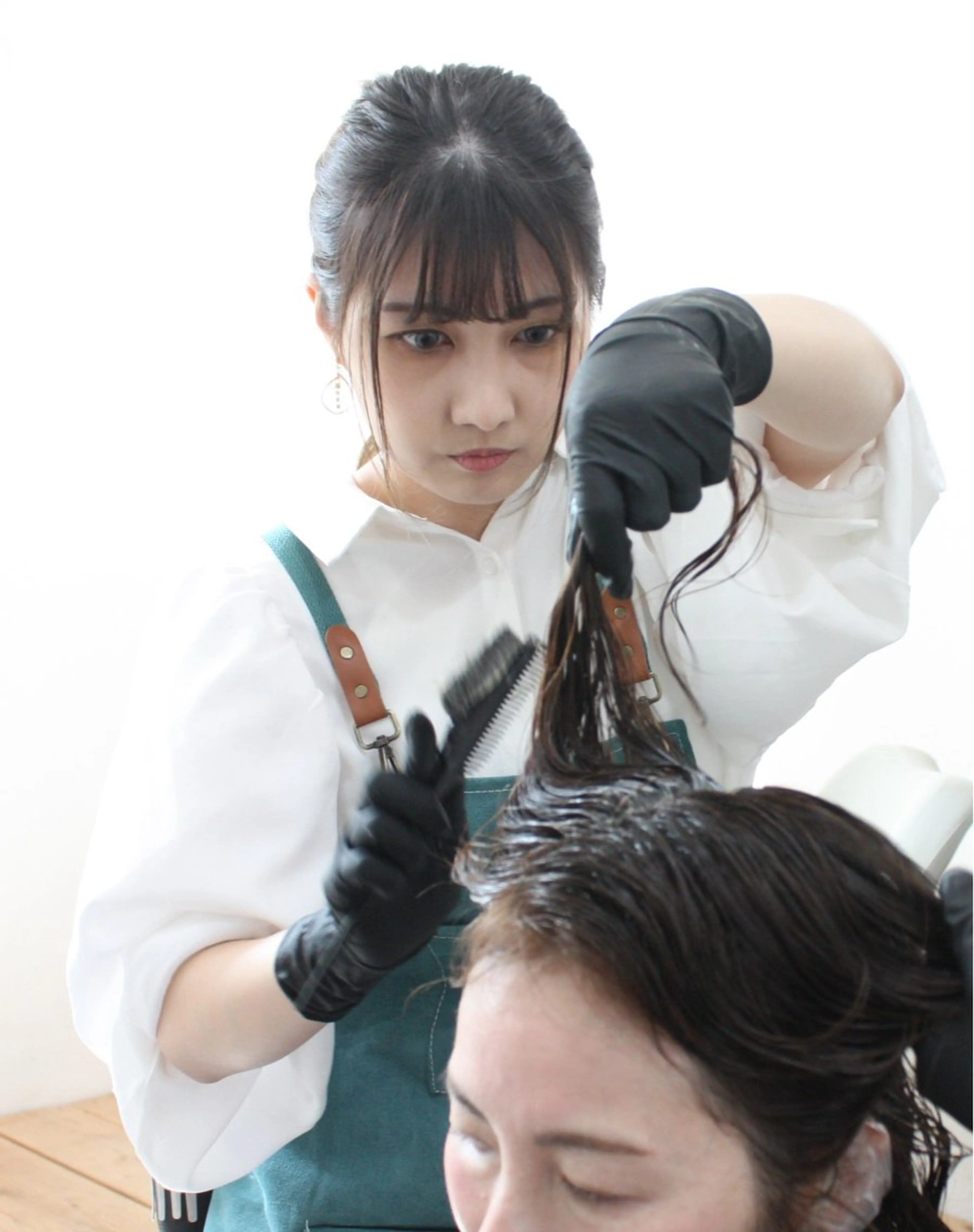 カラー（白髪染+酵素トリートメント)の写真