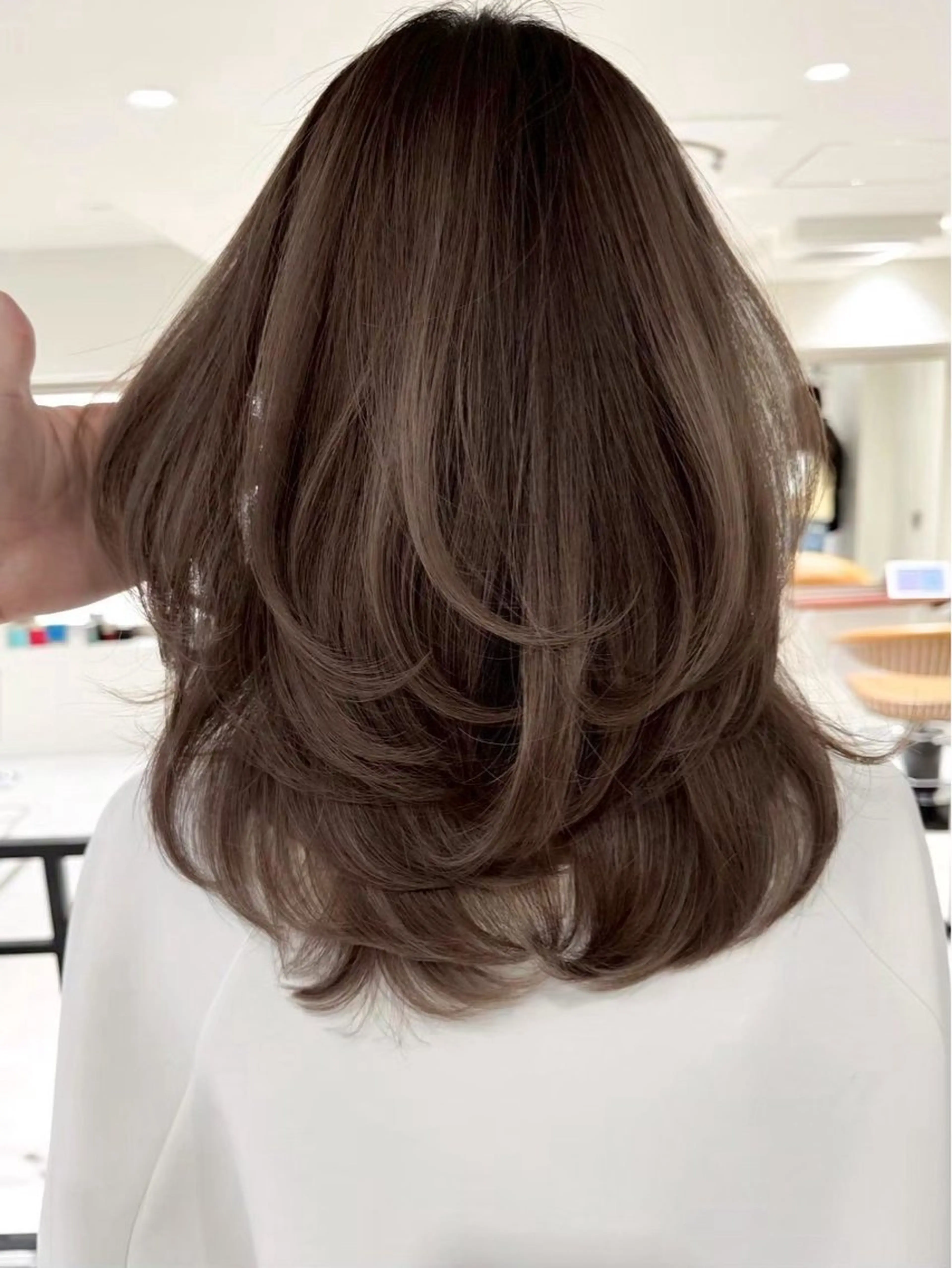 ミディアム カラー 透明感カラー/似合わ せカラーMIKAのヘアスタイル