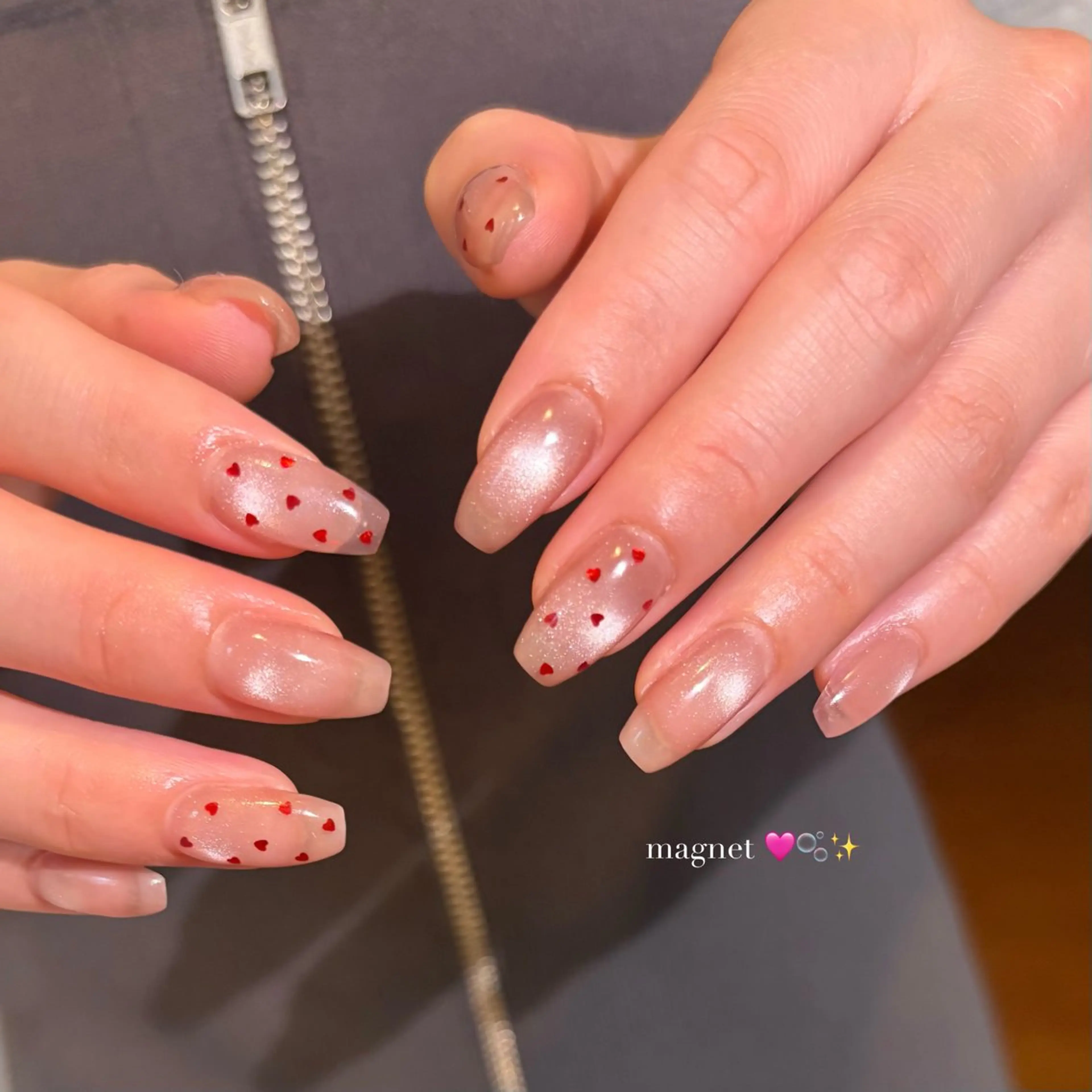 ネイル ハート ハンドネイル MILL NAILのネイルデザイン