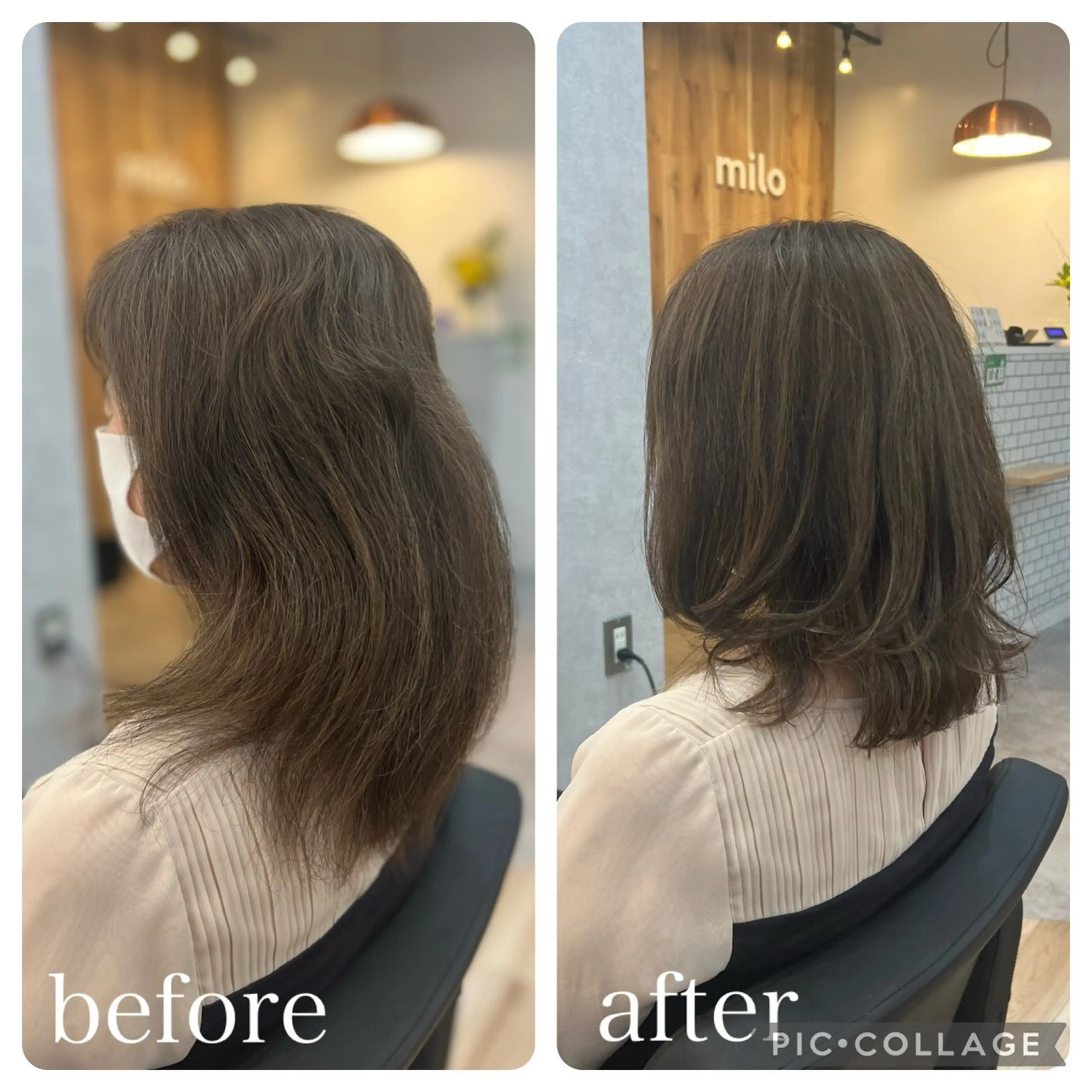 ロング Aguhair milo森山知幸のヘアスタイル