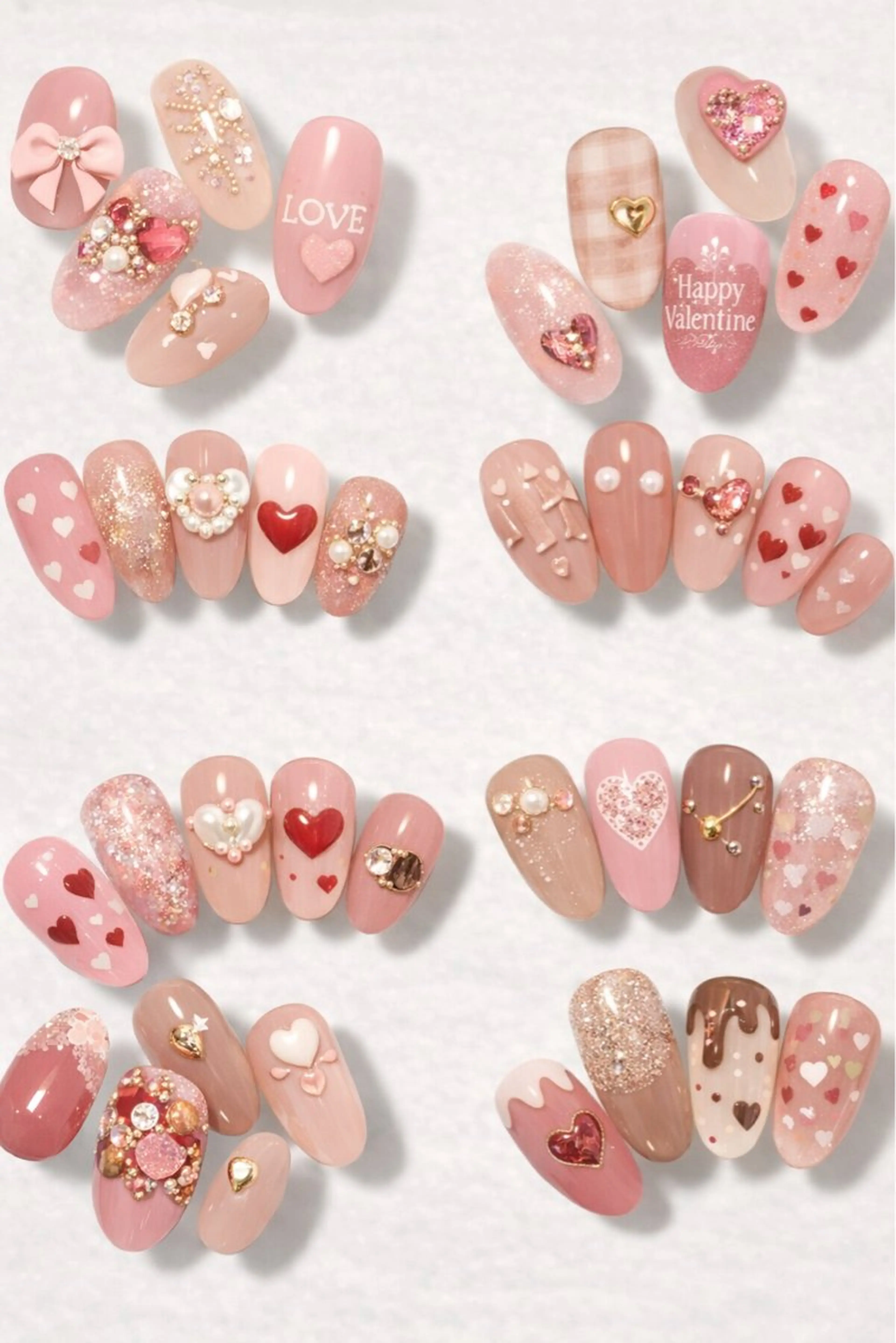 ネイル バレンタイン ハンドネイル Roger 舞のネイルデザイン