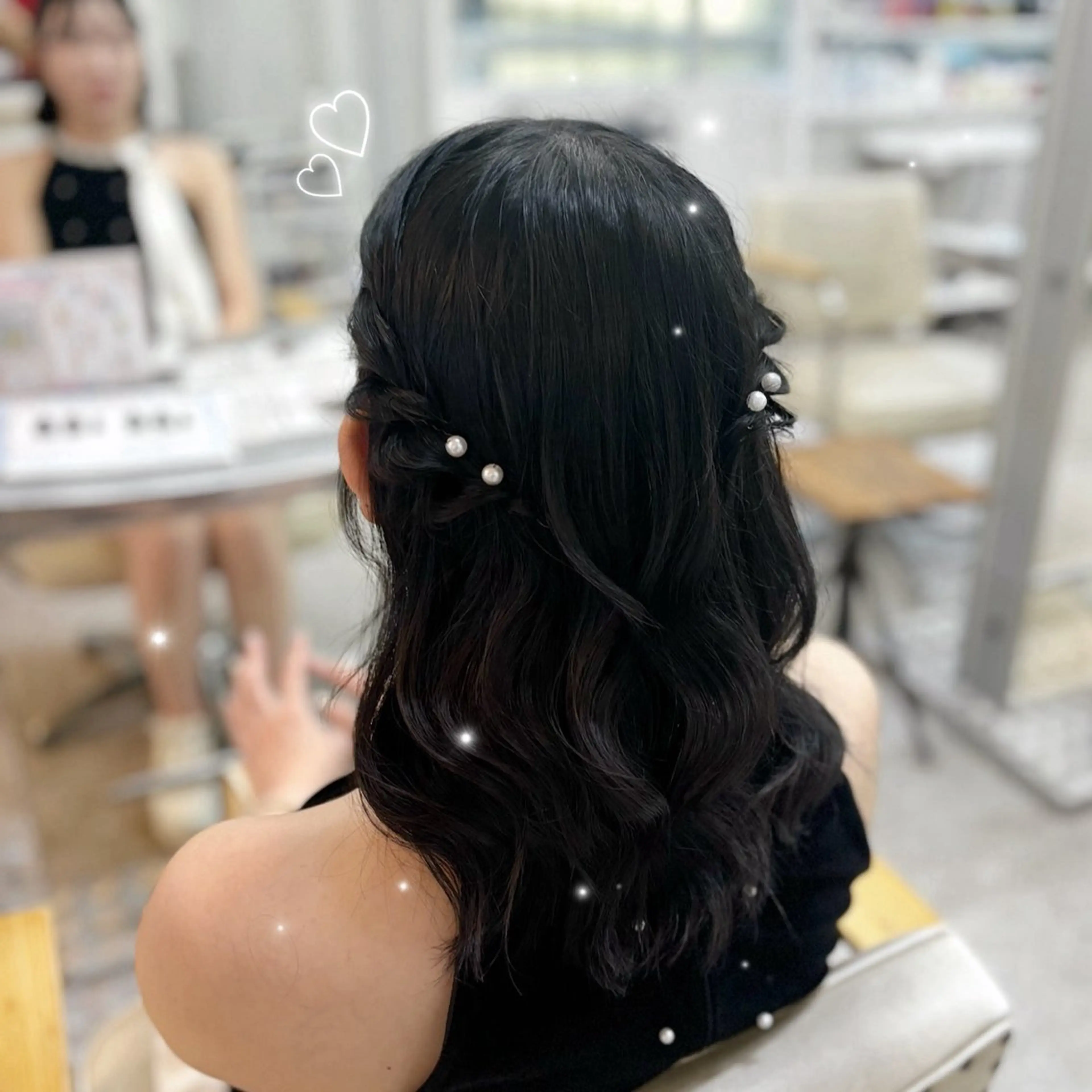ミディアム ヘアアレンジ さくら 🌸エクステのヘアスタイル