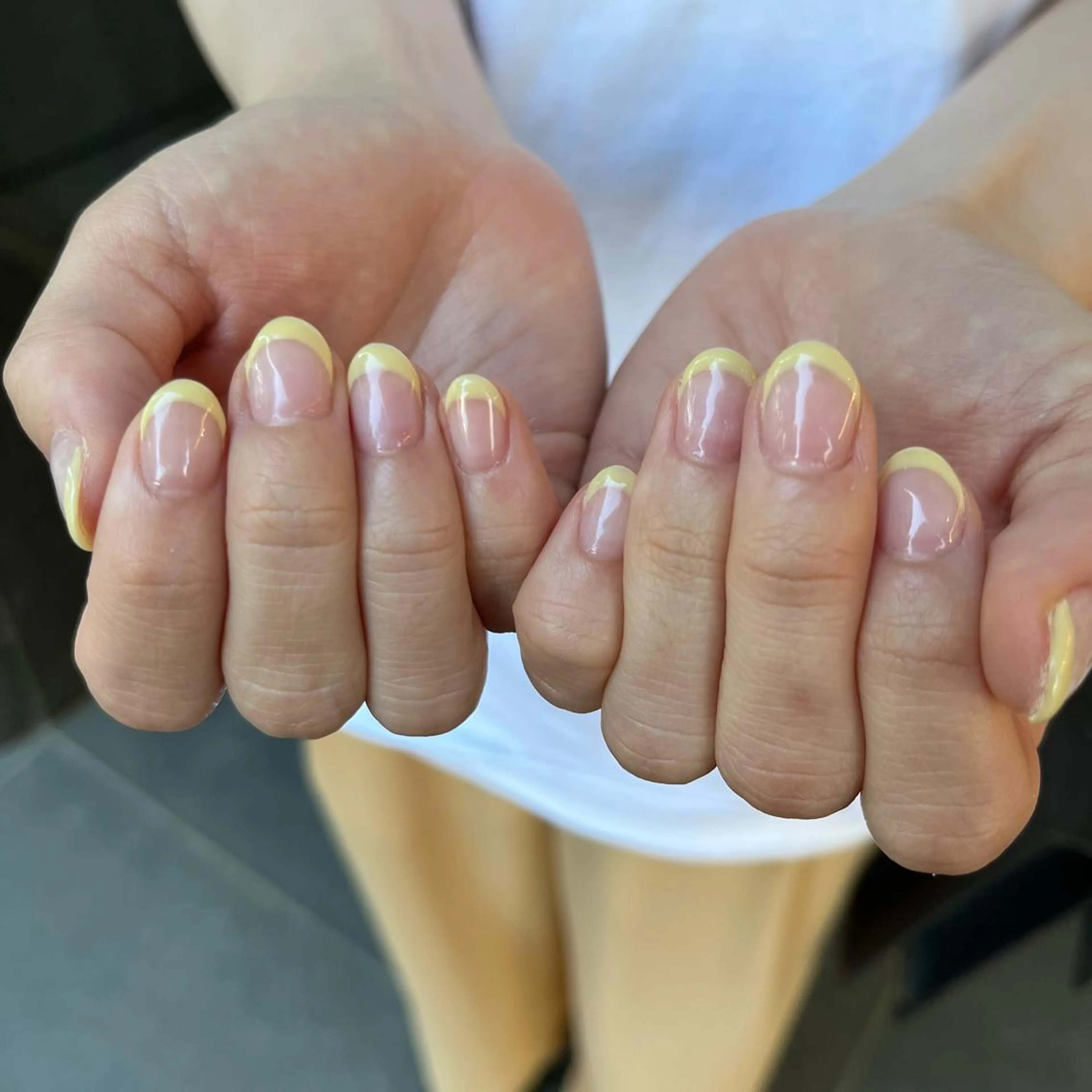 ネイル パステルネイル 黄色 関谷 真登佳のネイルデザイン