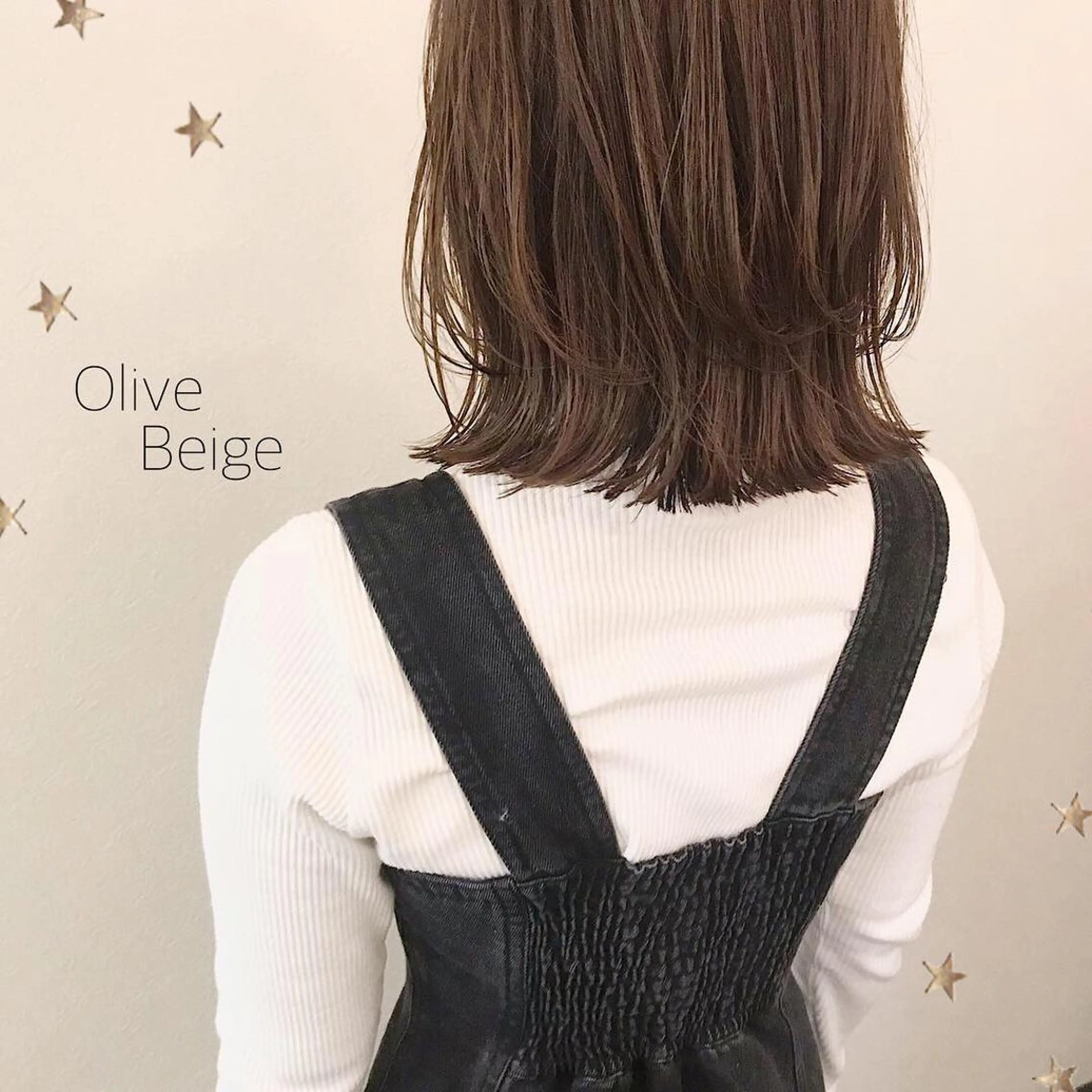 ミディアム カラー 市川 千夏のヘアスタイル