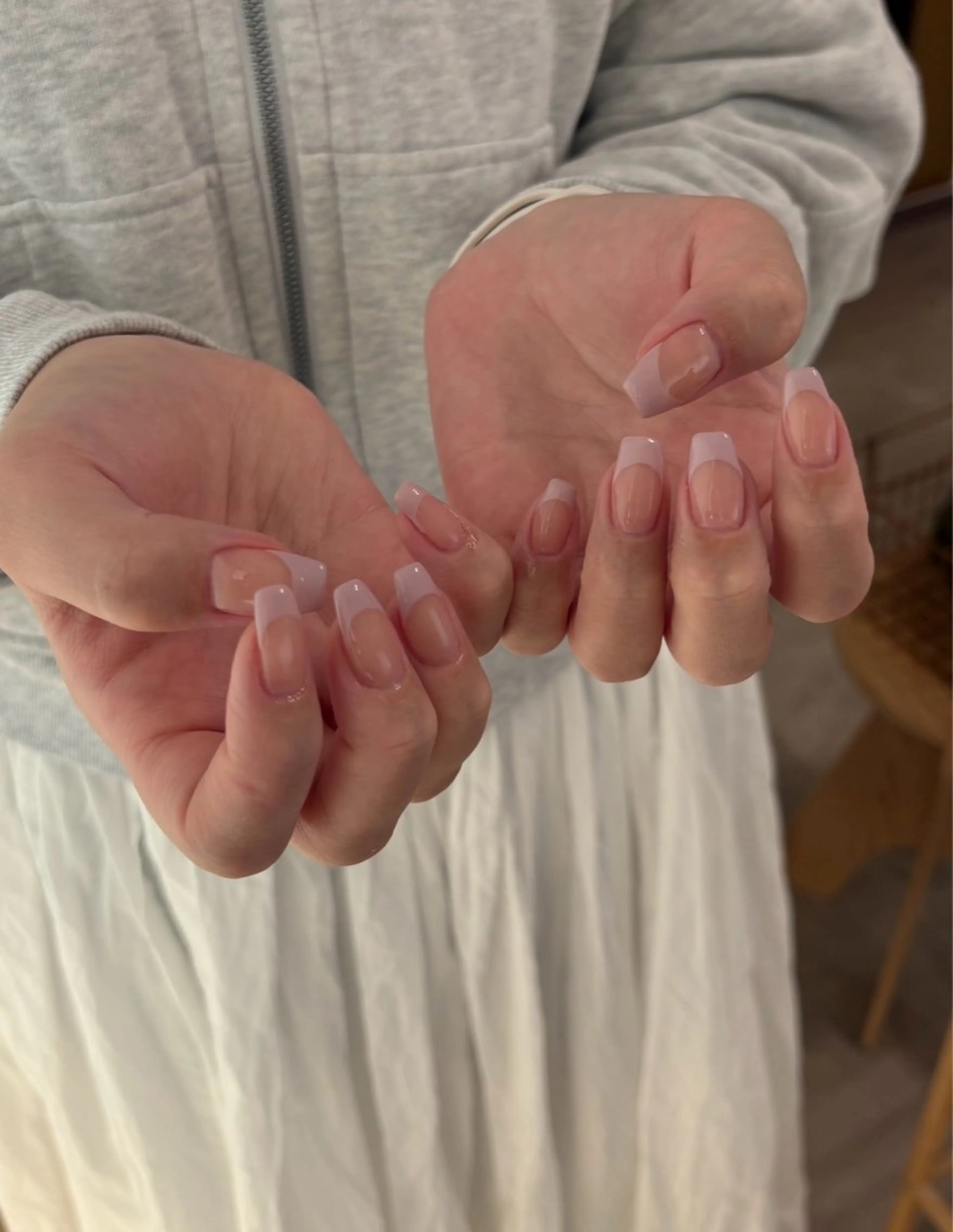 ネイル フレンチネイル 春ネイル ハンドネイル nail salon Cyaanのネイルデザイン