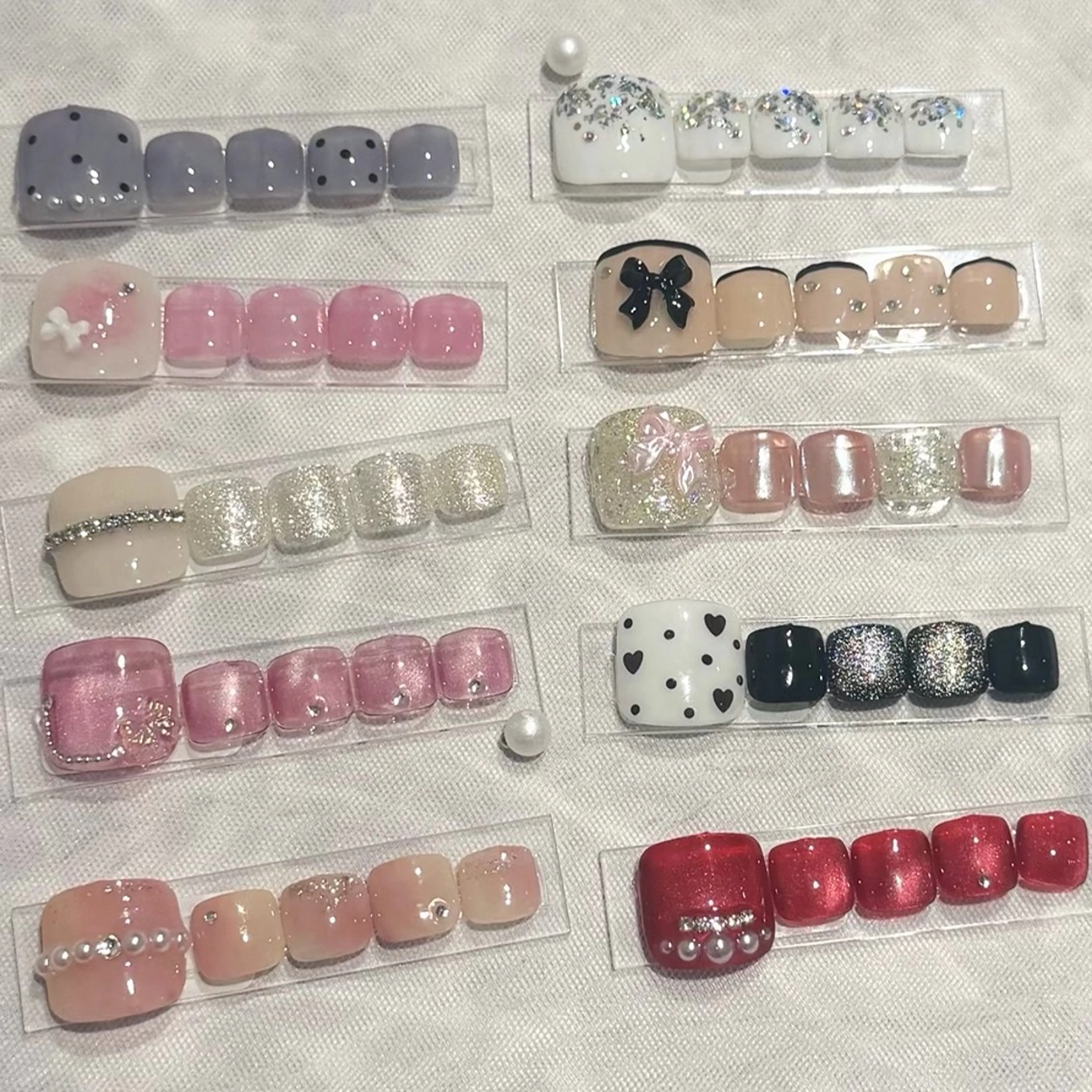 【キラキラ多め♡】フット定額デザイン👣カラー変更🉑※フットバス付の写真
