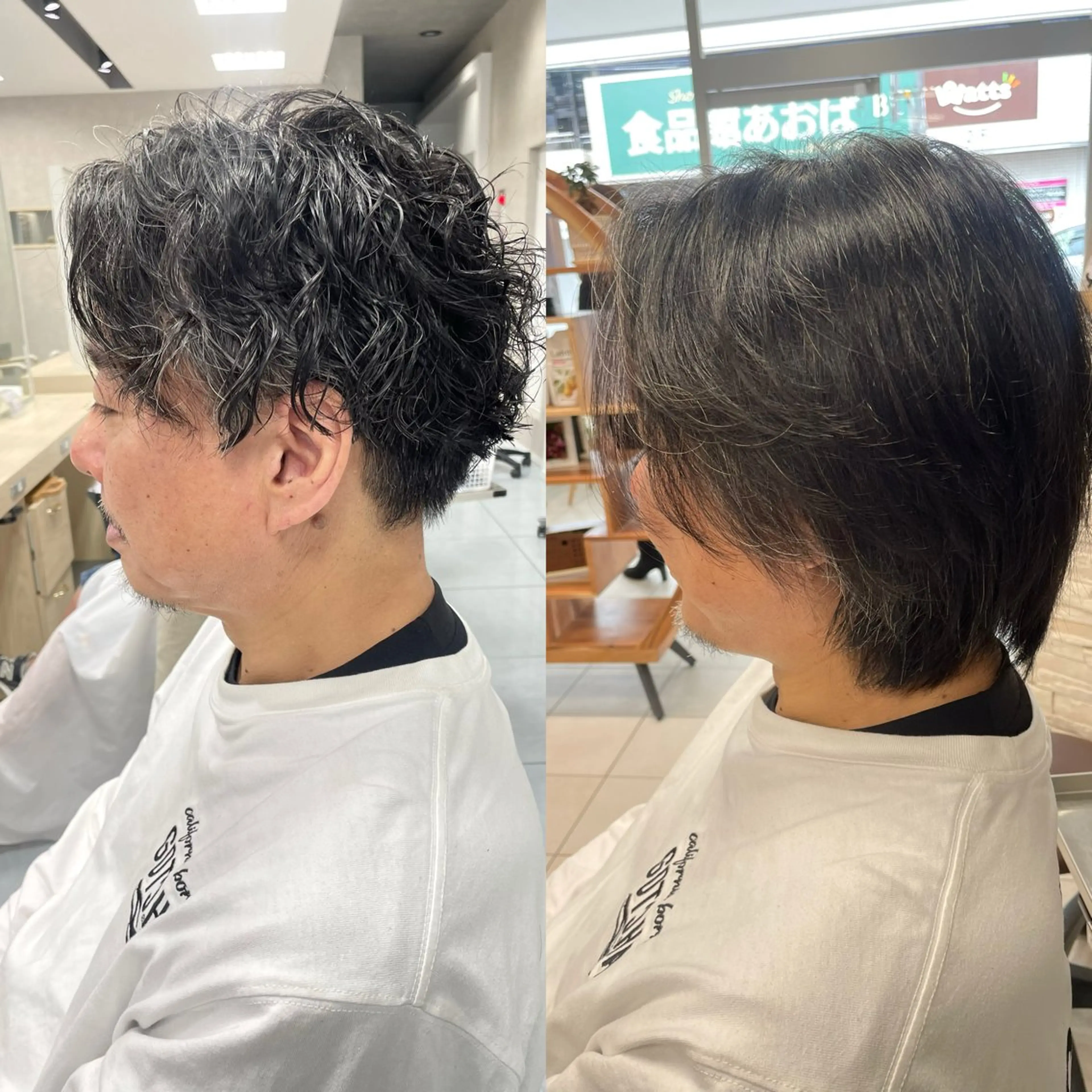 パーマ メンズ ダウンパーマ特化💎 ボブ・レイヤーりなのヘアスタイル