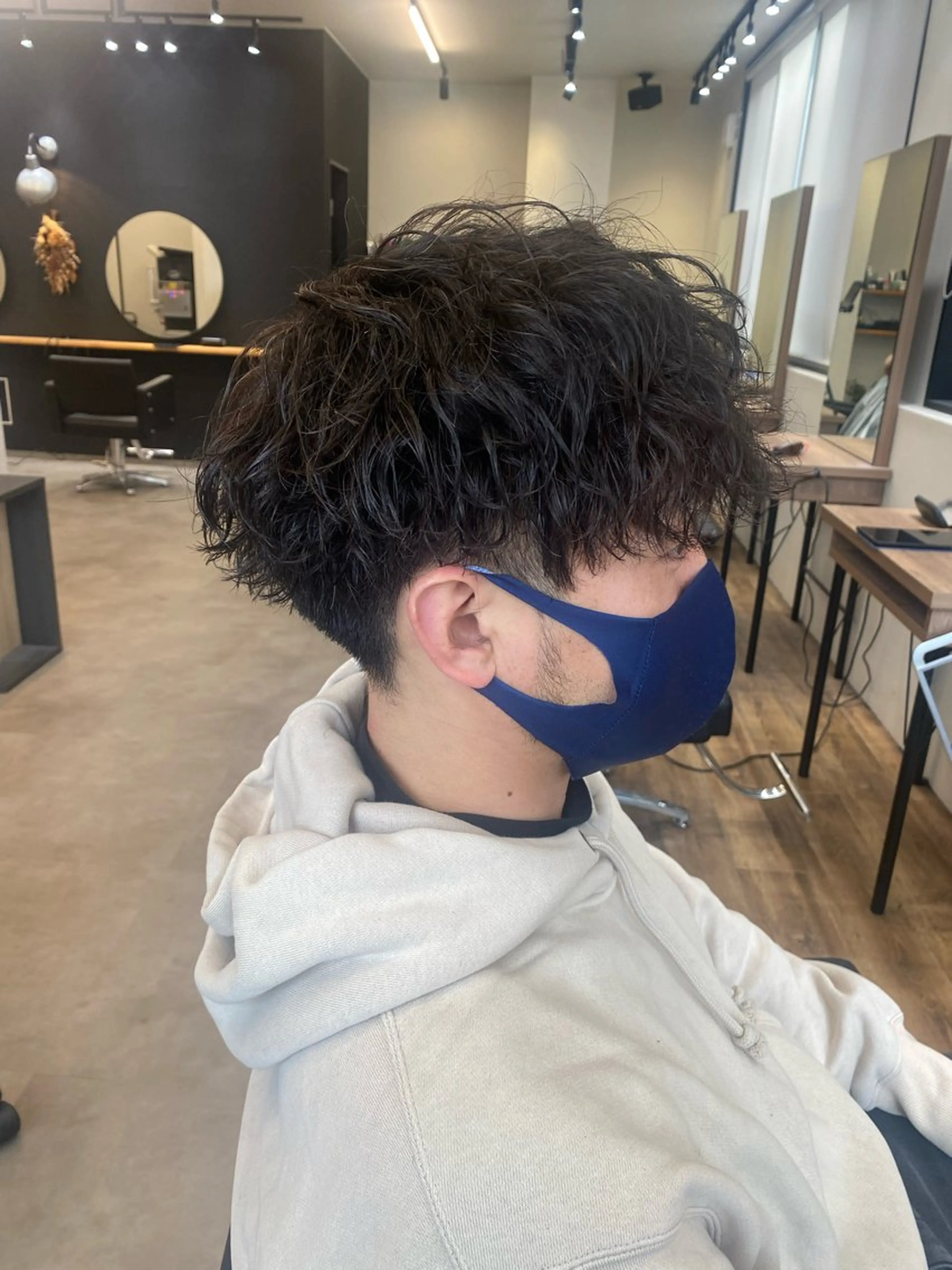 パーマ メンズ カット パーマ well高崎上大類店所属・well高崎上大類町 /湯浅泳作のヘアスタイル