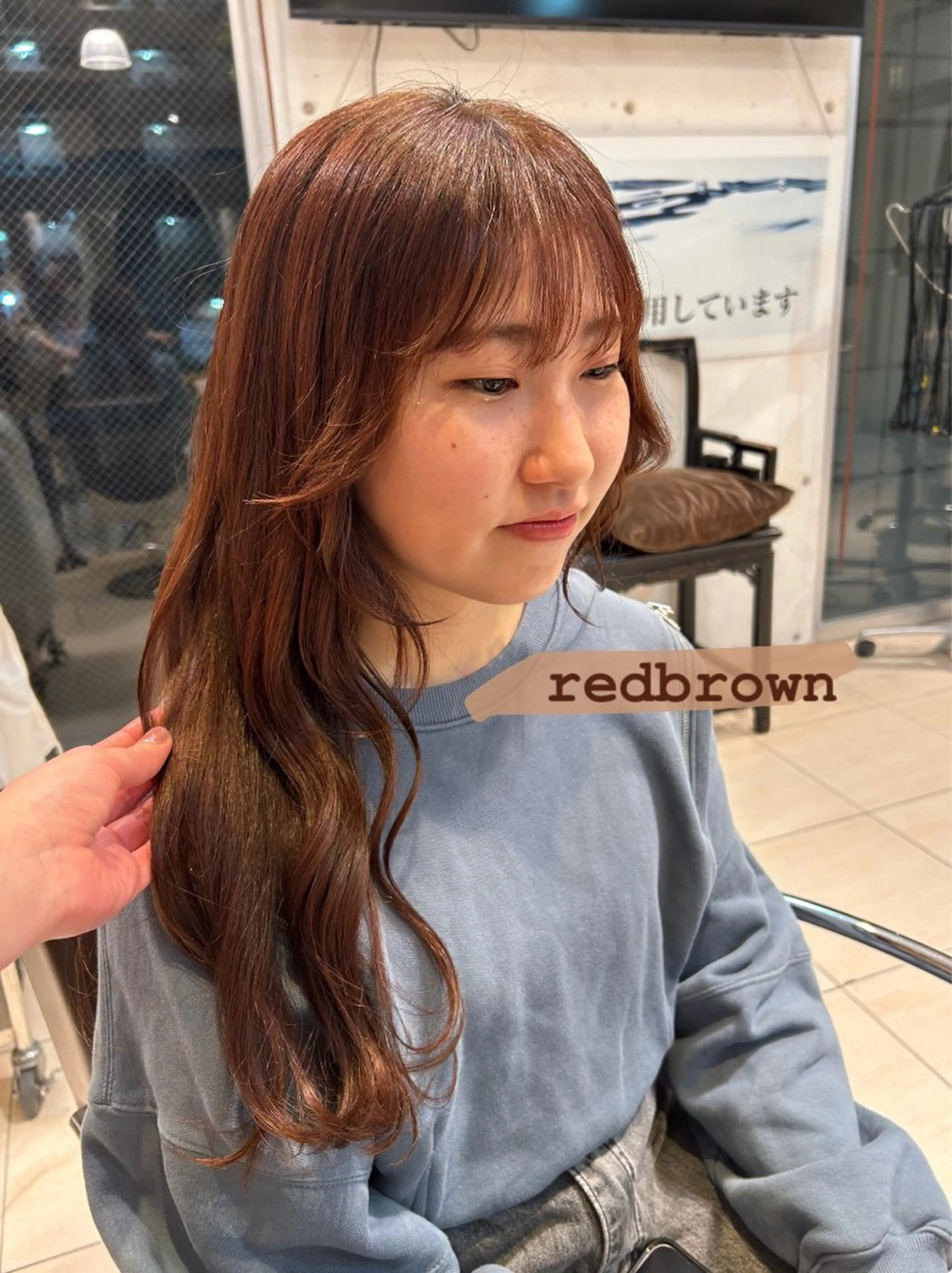 ロング カラー ブラウンカラー ありむらもえ/ 透明感カラーのヘアスタイル