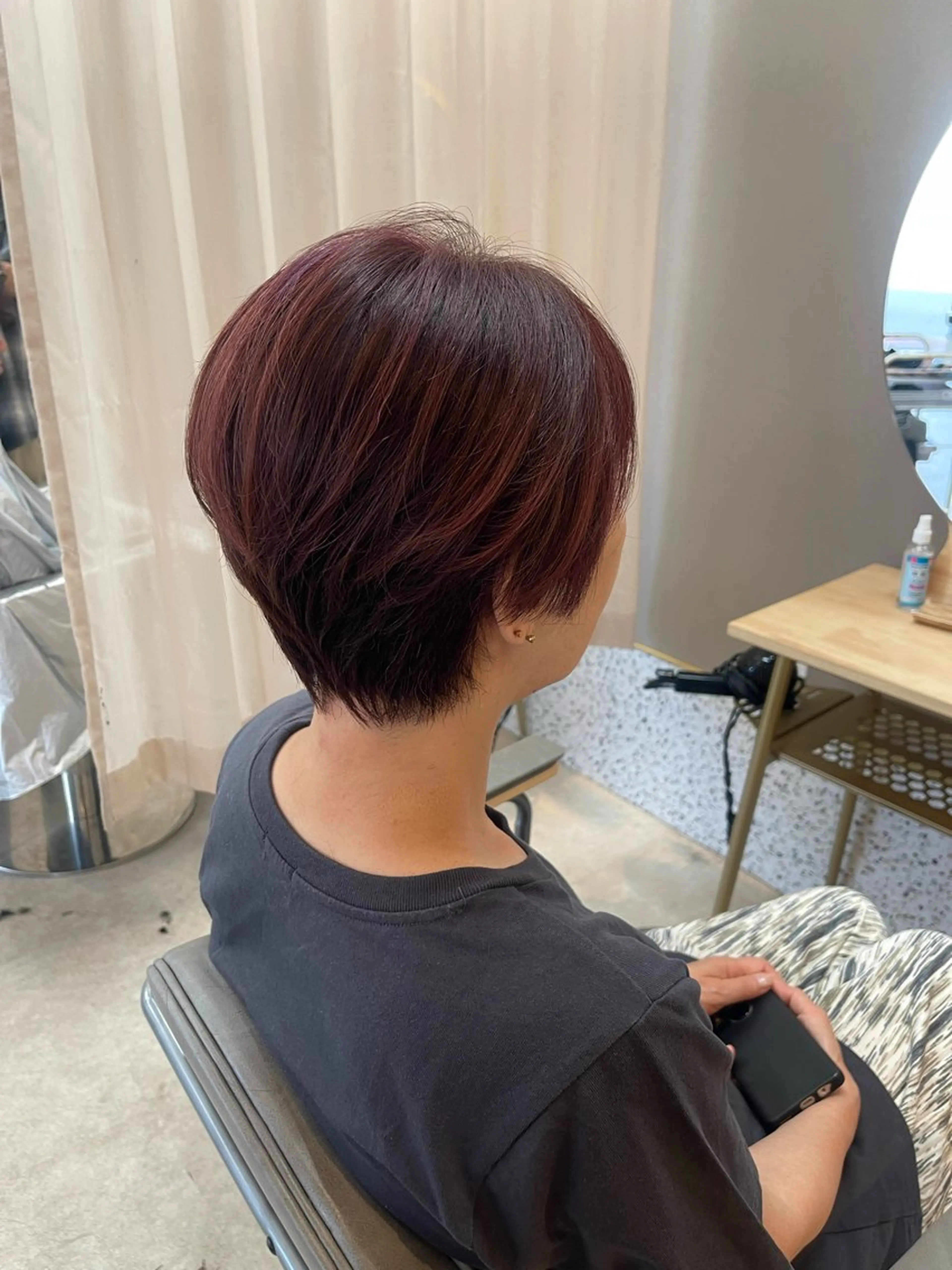 ショート カット ヘアカラー トリートメント ✨透明感カラー✨ 🌈艶カラー🌈のヘアスタイル