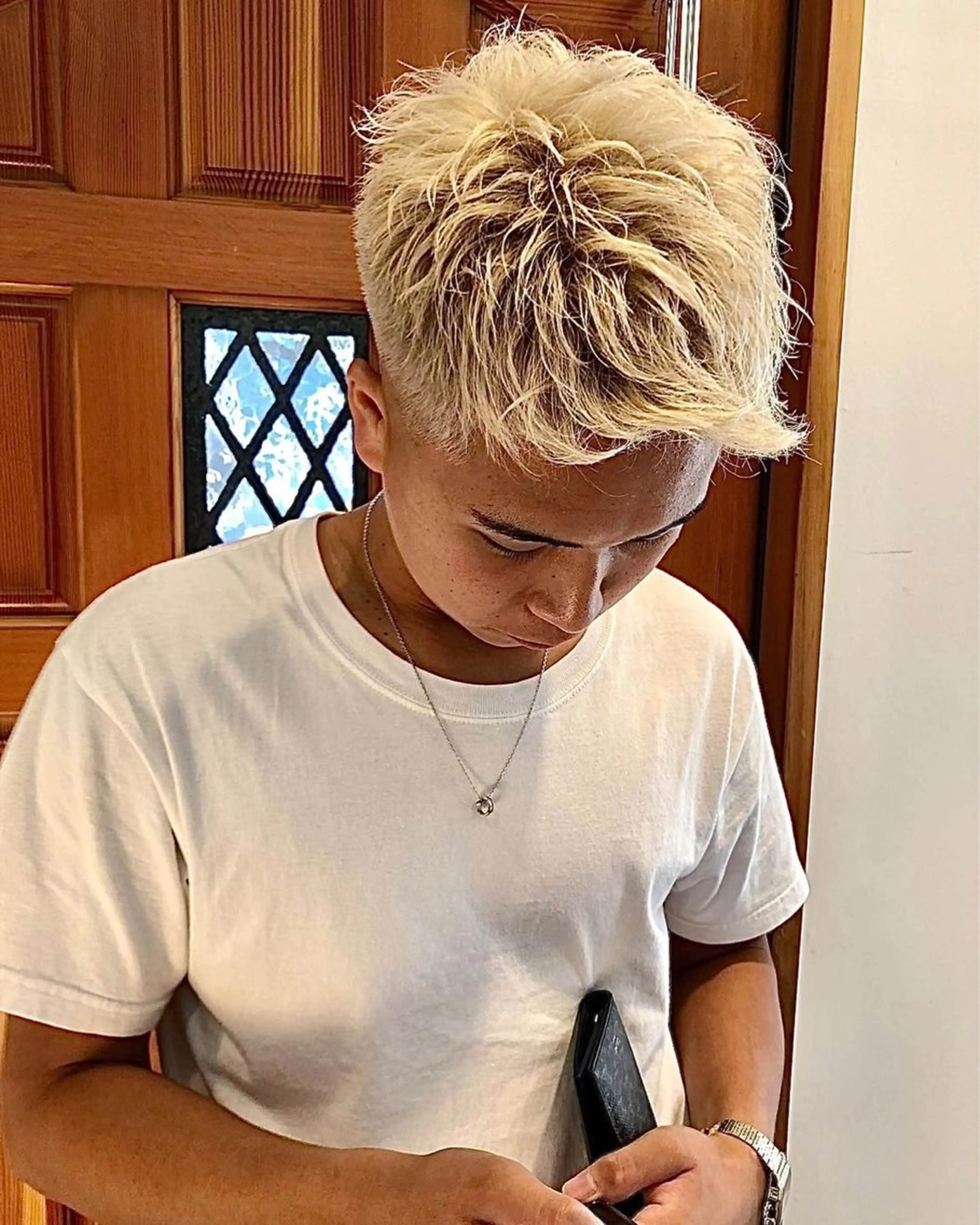 メンズカット+ケアブリーチ+オンカラーの写真