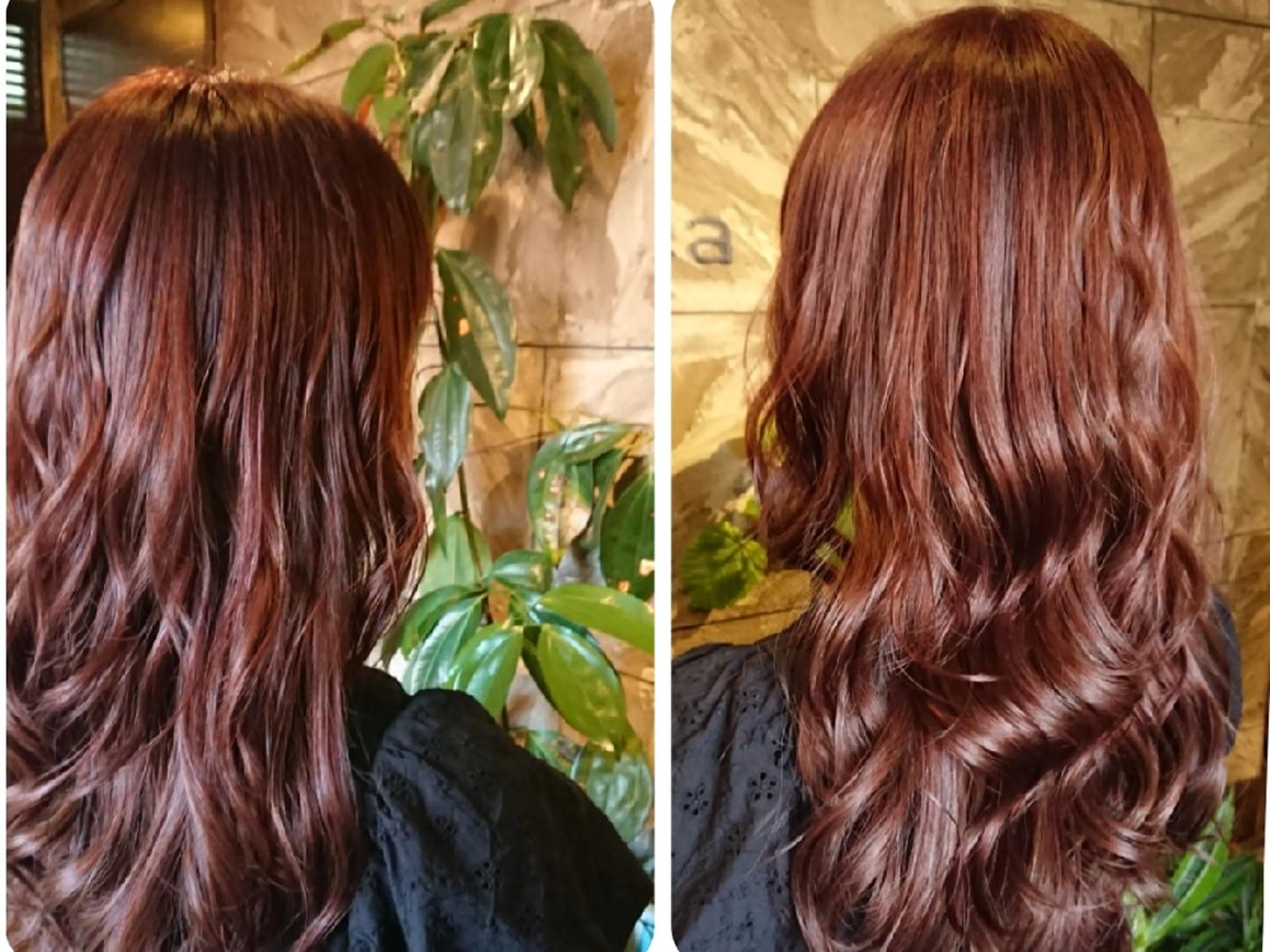 ロング カラー バイオレットカラー 清水 旭美のヘアスタイル