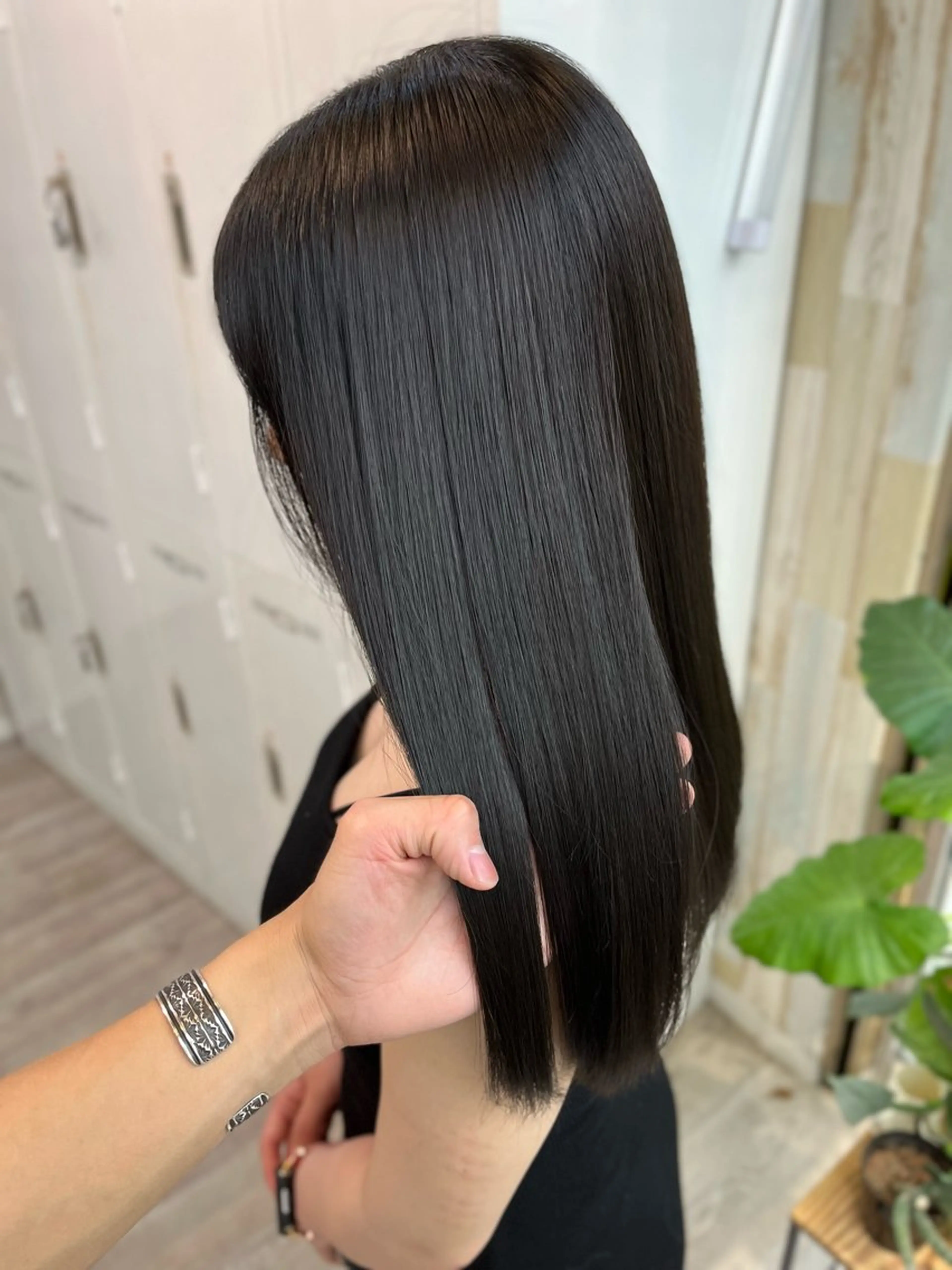 ロング カラー パーマ ヘアアレンジ ケアカラー イルミナカラー 髪質改善 似合わせカット トリートメント 二ヶ月綺麗が続くレ イヤー/星野六三四のヘアスタイル