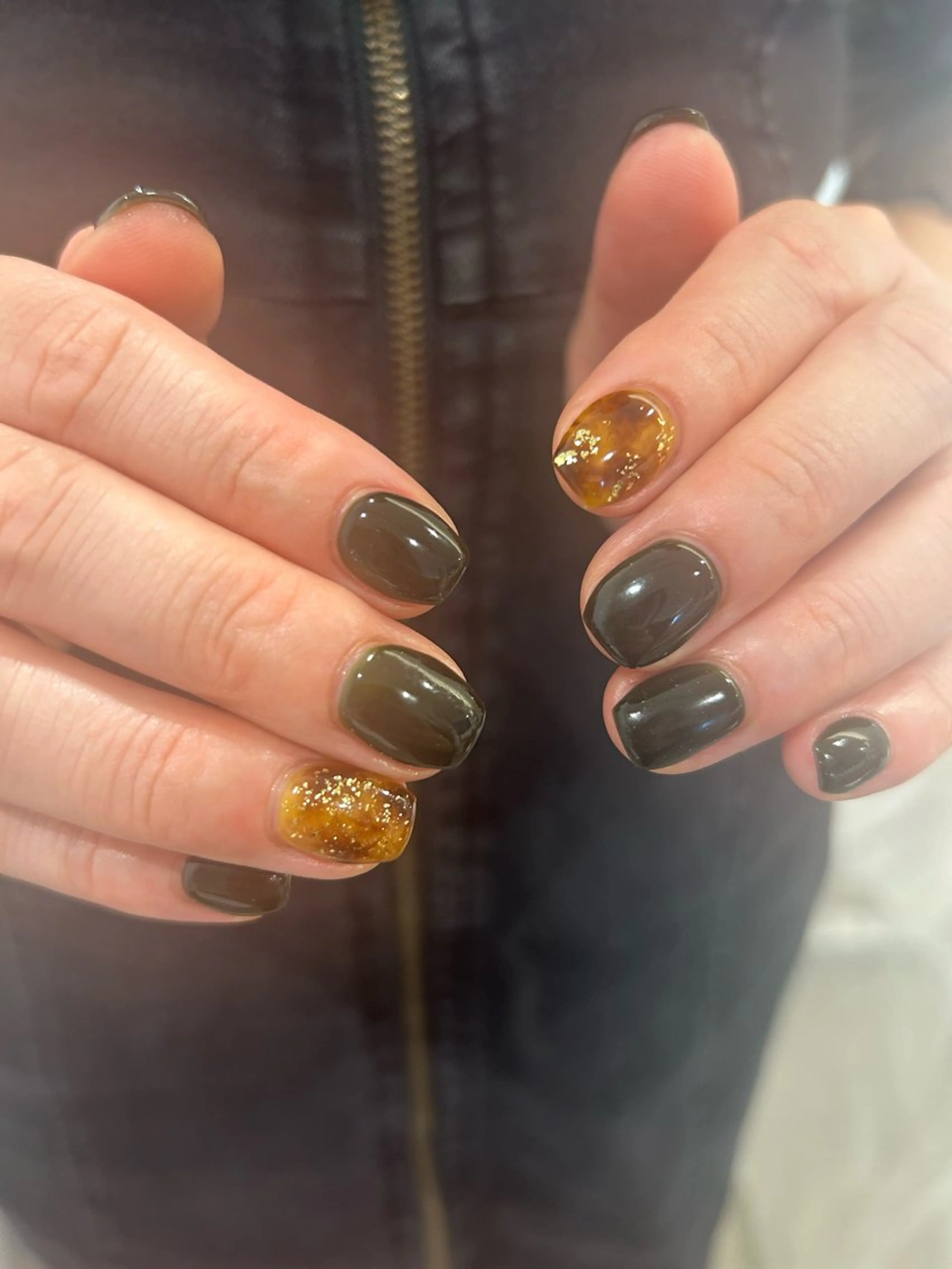 ネイル アートネイル べっ甲ネイル tote. harunaのネイルデザイン