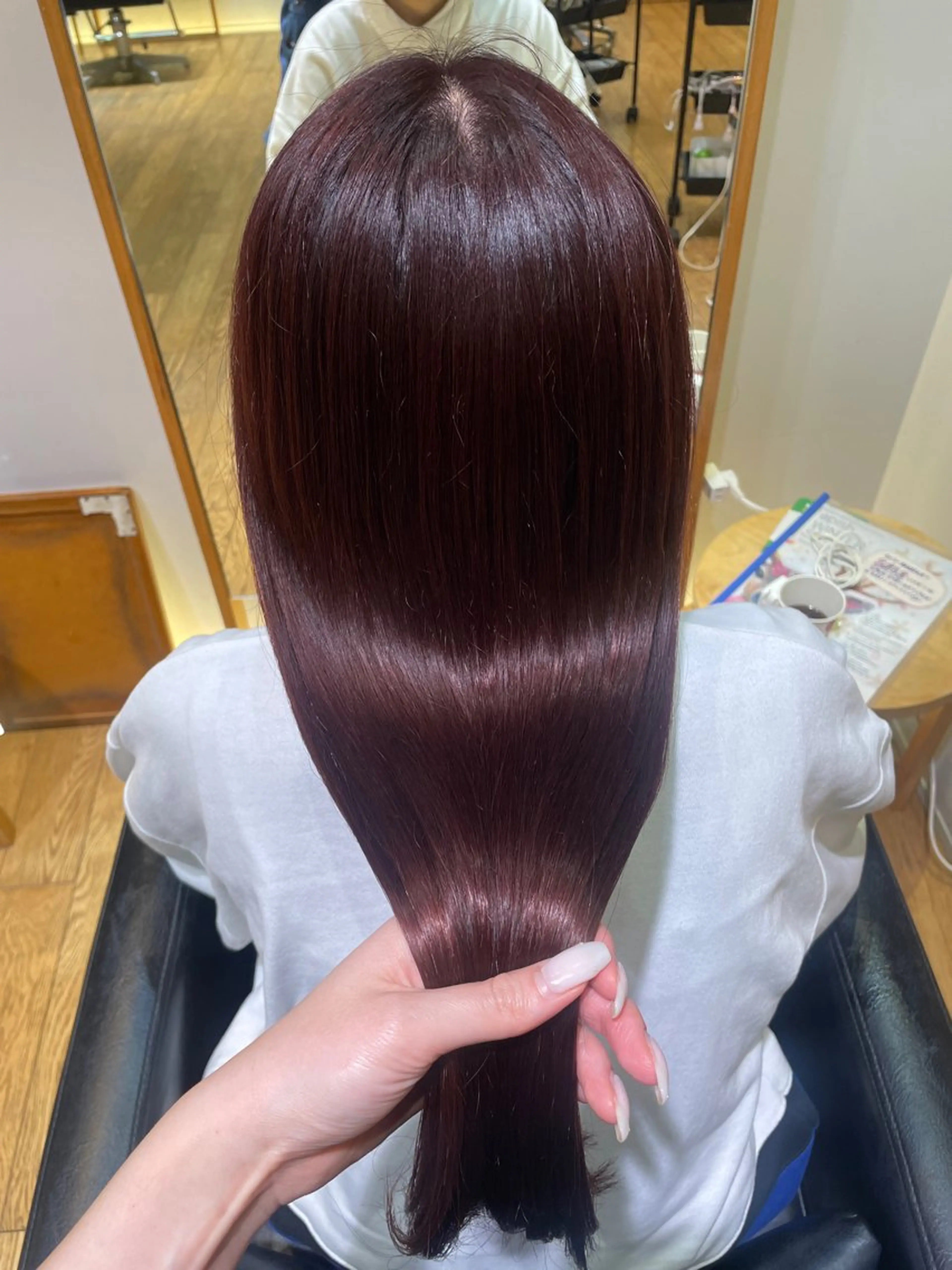 ロング カラー パーマ カット ヘアカラー 縮毛矯正 縮毛矯正/レイヤー 🌙児玉光瑠のヘアスタイル