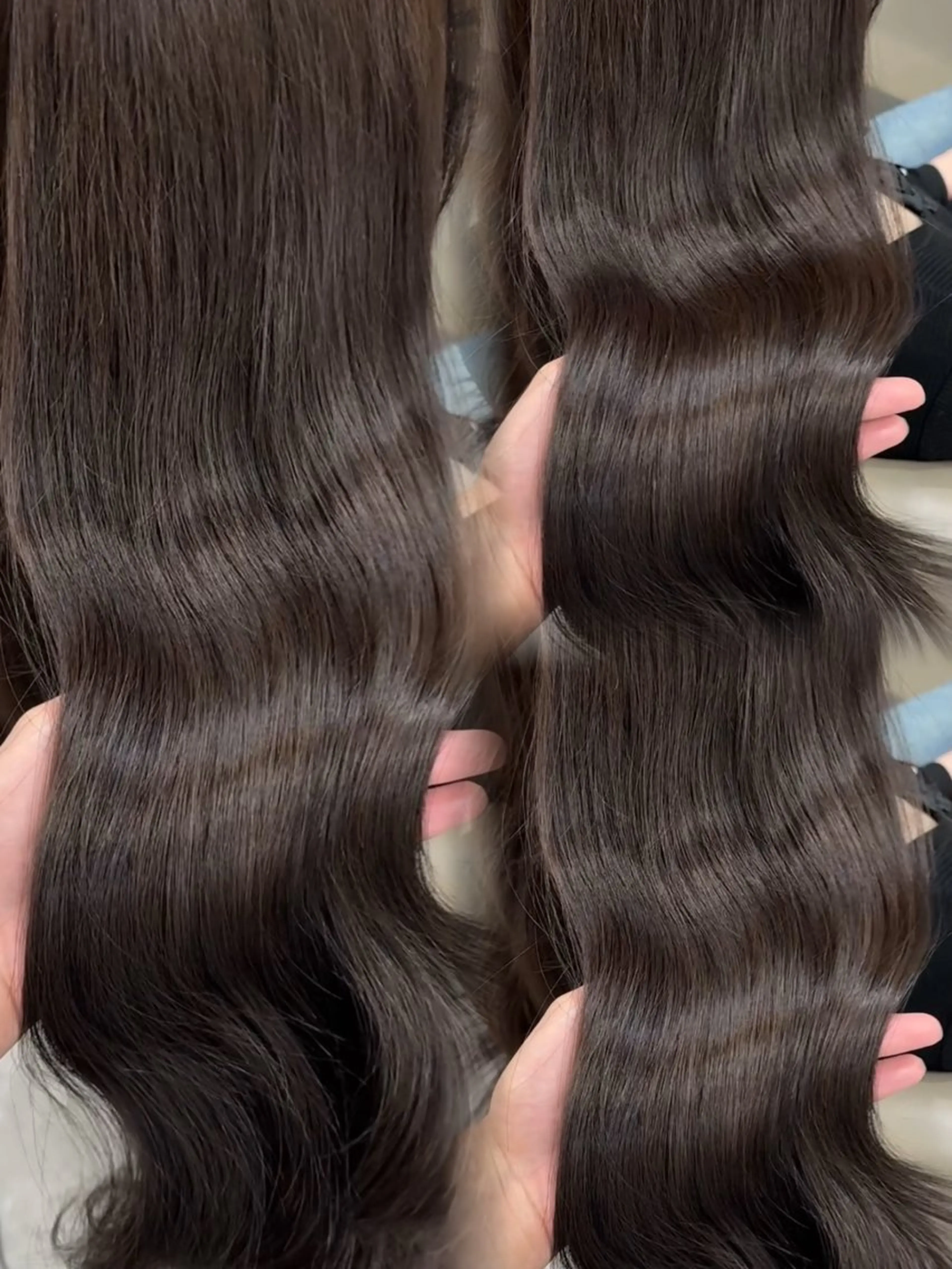 ロング カラー ヘアアレンジ 韓国/透明感カラー/ ももかのヘアスタイル