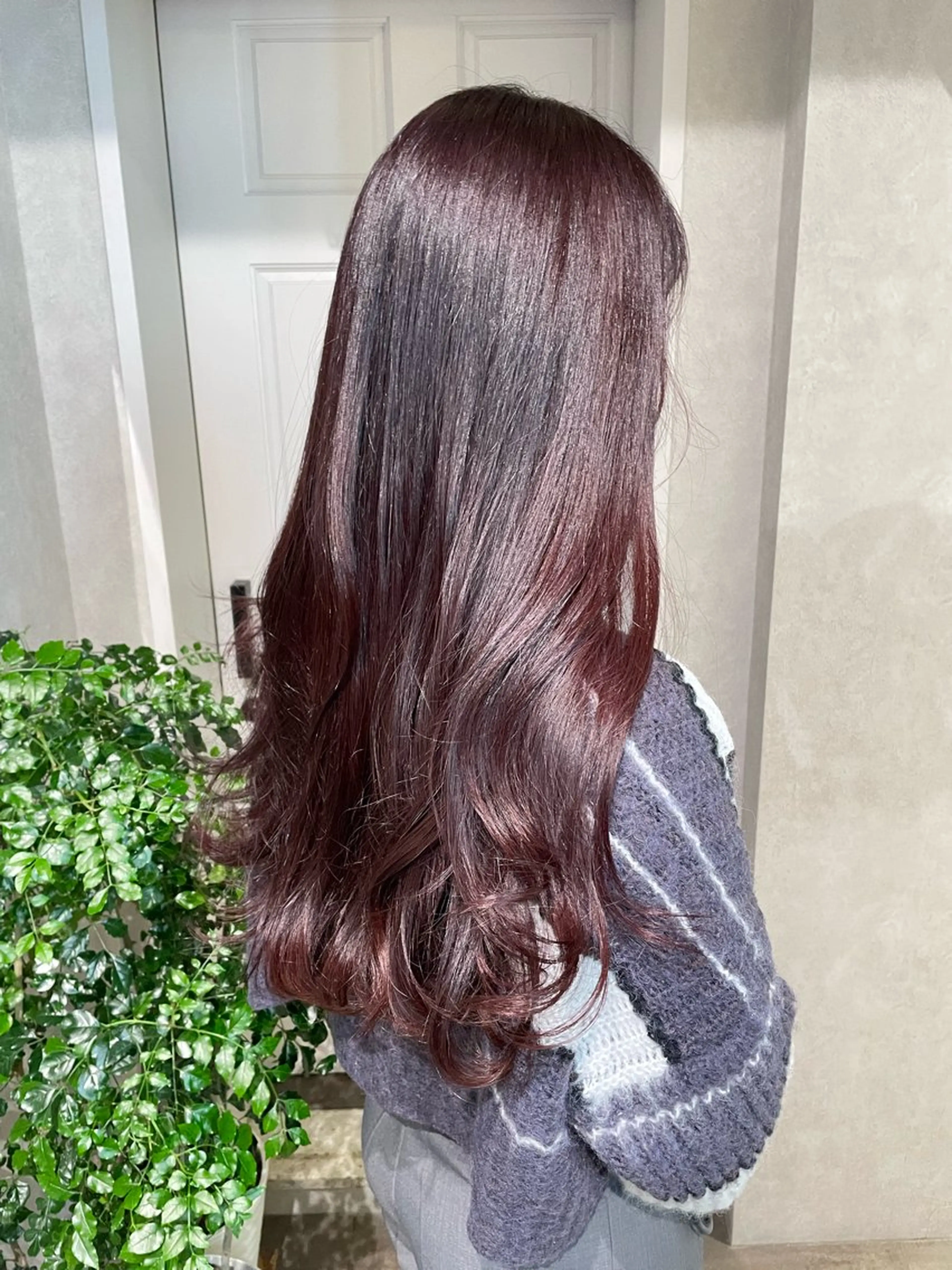 ロング カラー ブリーチ ラベンダーカラー ラベンダーピンク ブリーチなしカラー ピンクカラー ヘアカラー トリートメント ナチュラル透明感🌱 小山美樹子のヘアスタイル