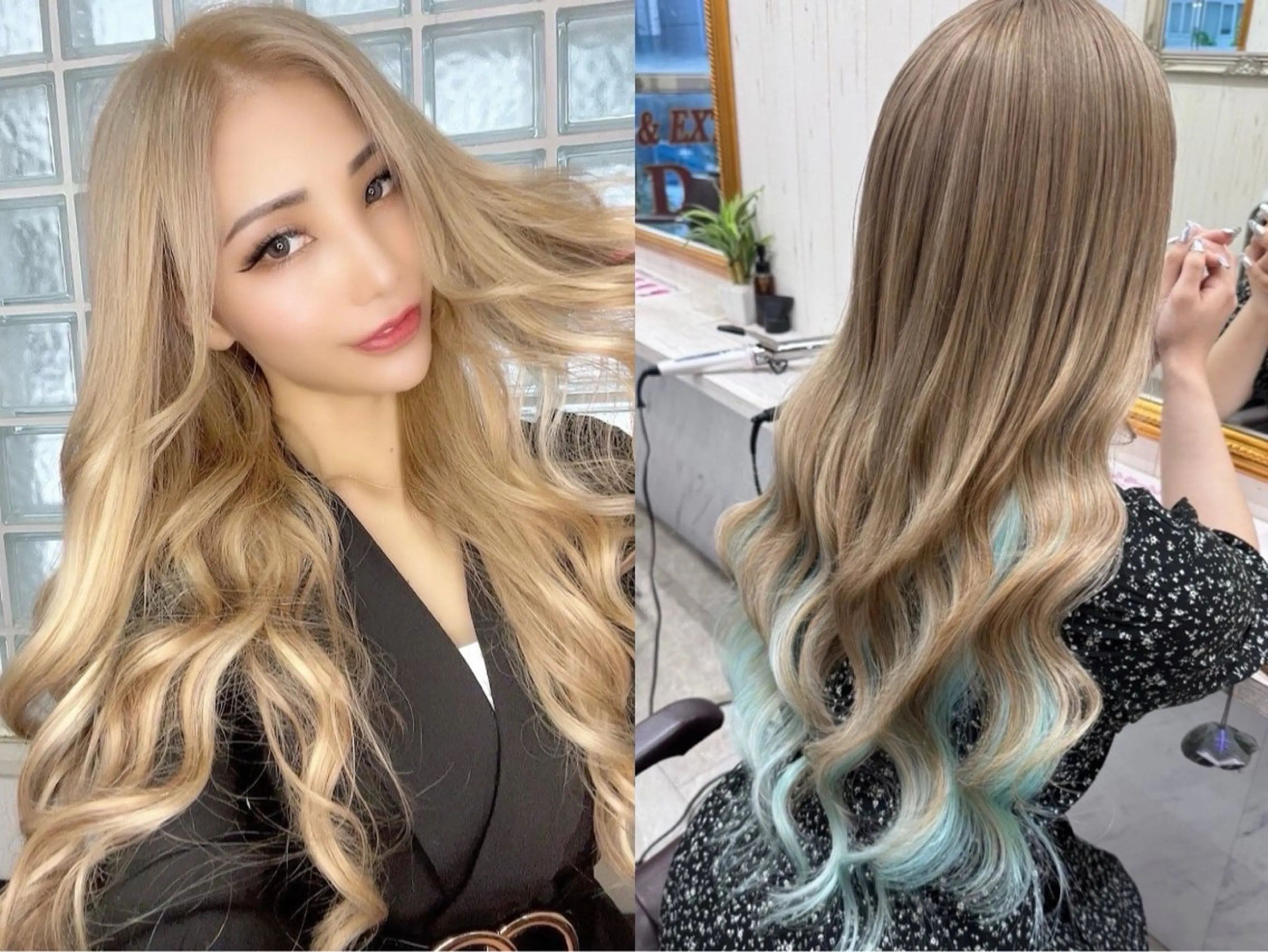 ロング カラー エクステ 心斎橋/エクステ /SEIYAのヘアスタイル