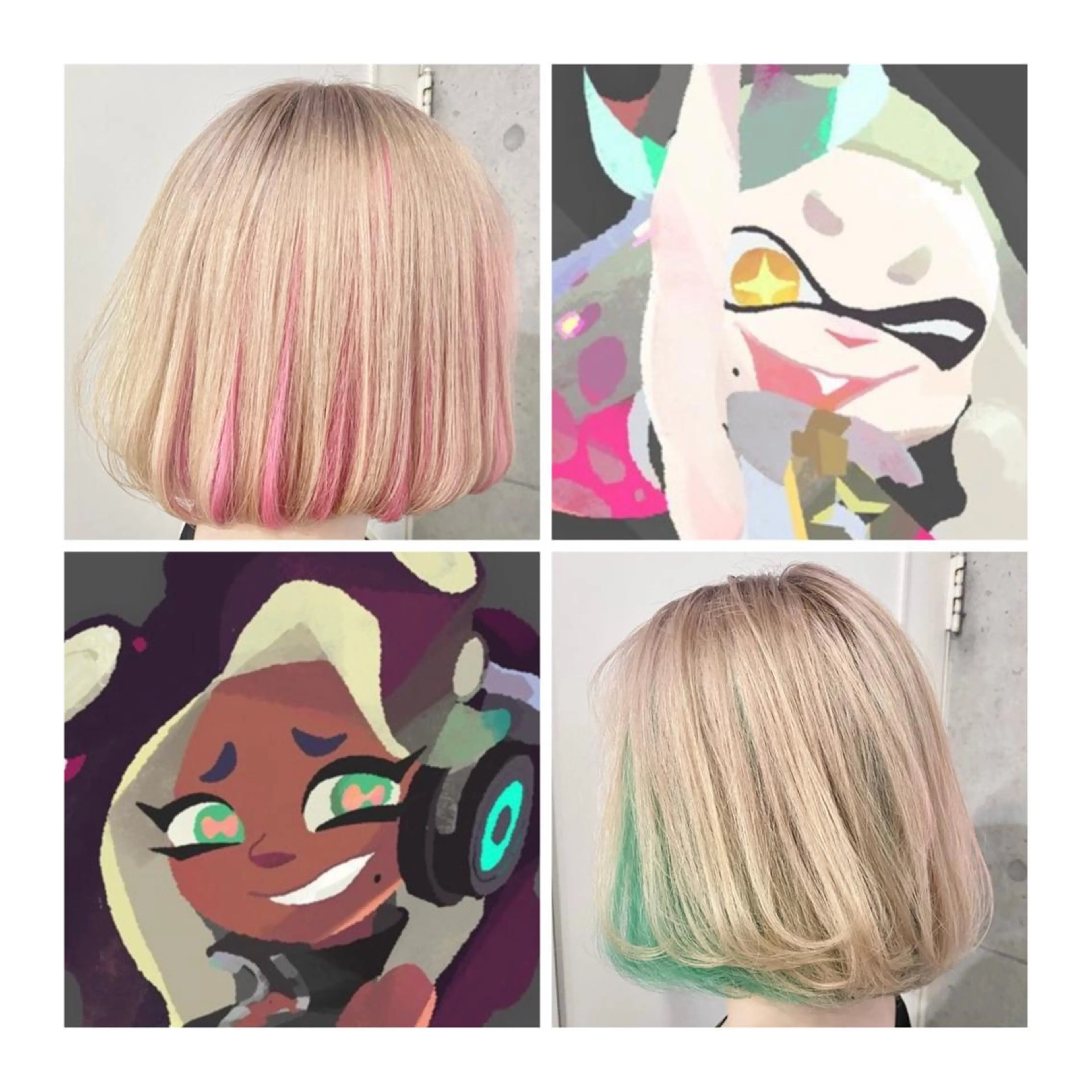 ショート カラー ヘアカラー TSUNO🦖 派手髪/オタク美容師のヘアスタイル