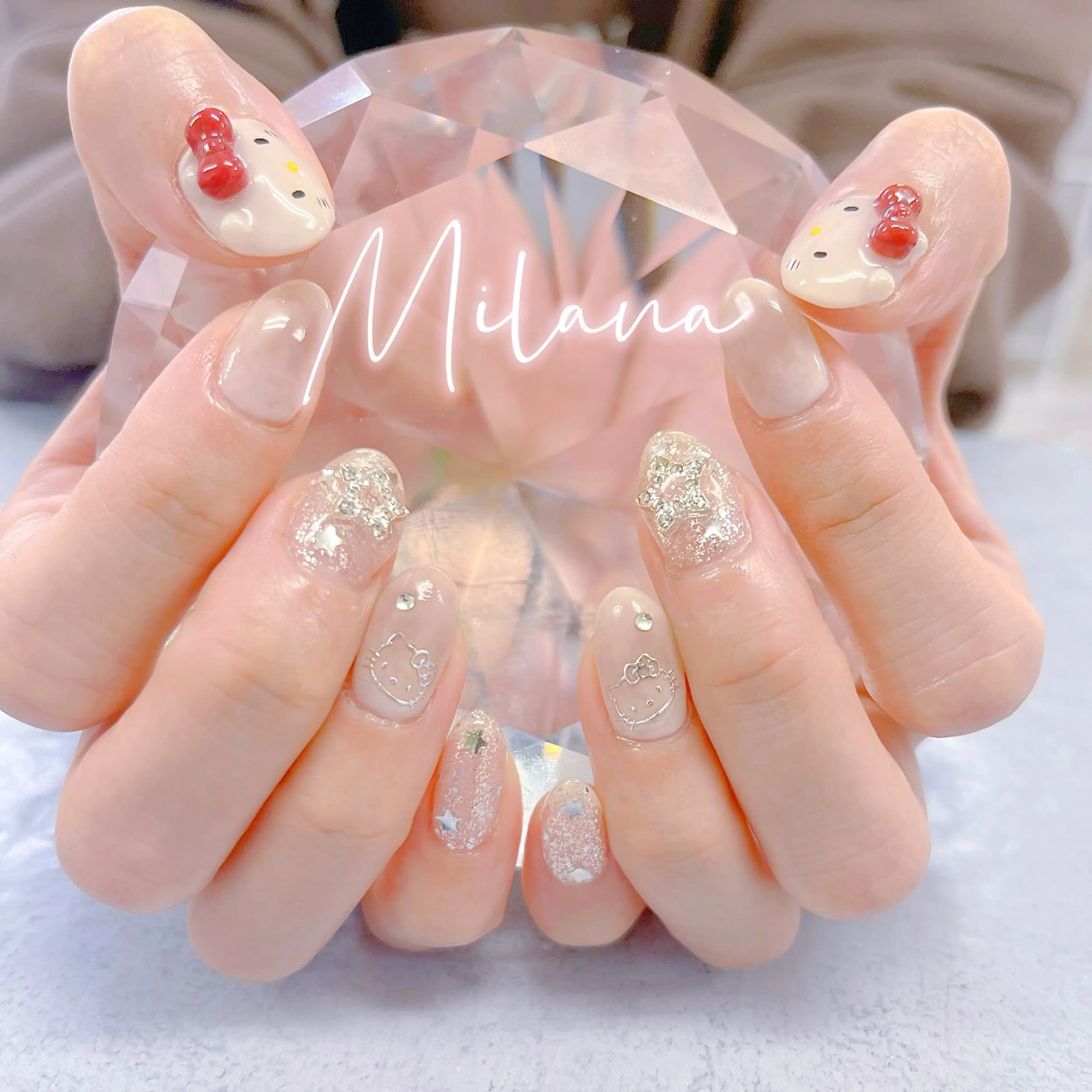 ネイル ハンドネイル Milana 西里のネイルデザイン