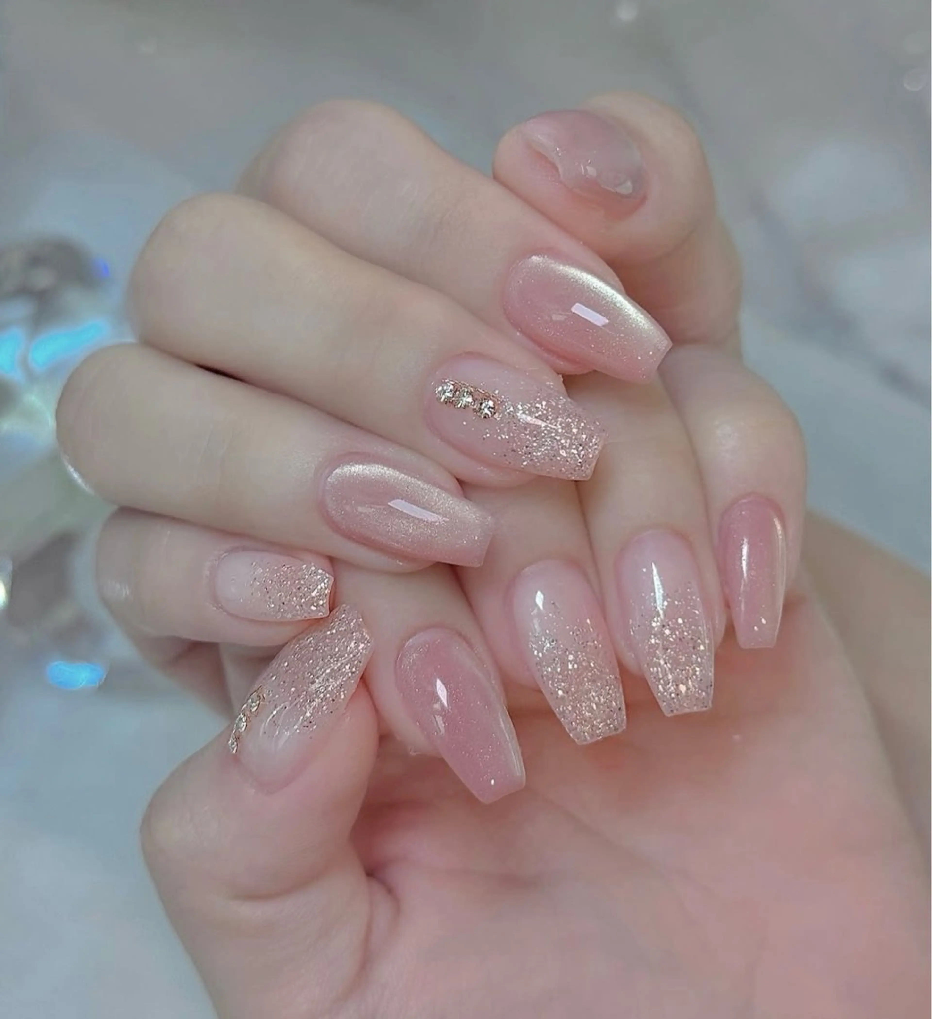 ネイル オーロラネイル チークネイル フットネイル フレンチネイル ジェルネイル NEW NAIL💞 yukiのネイルデザイン