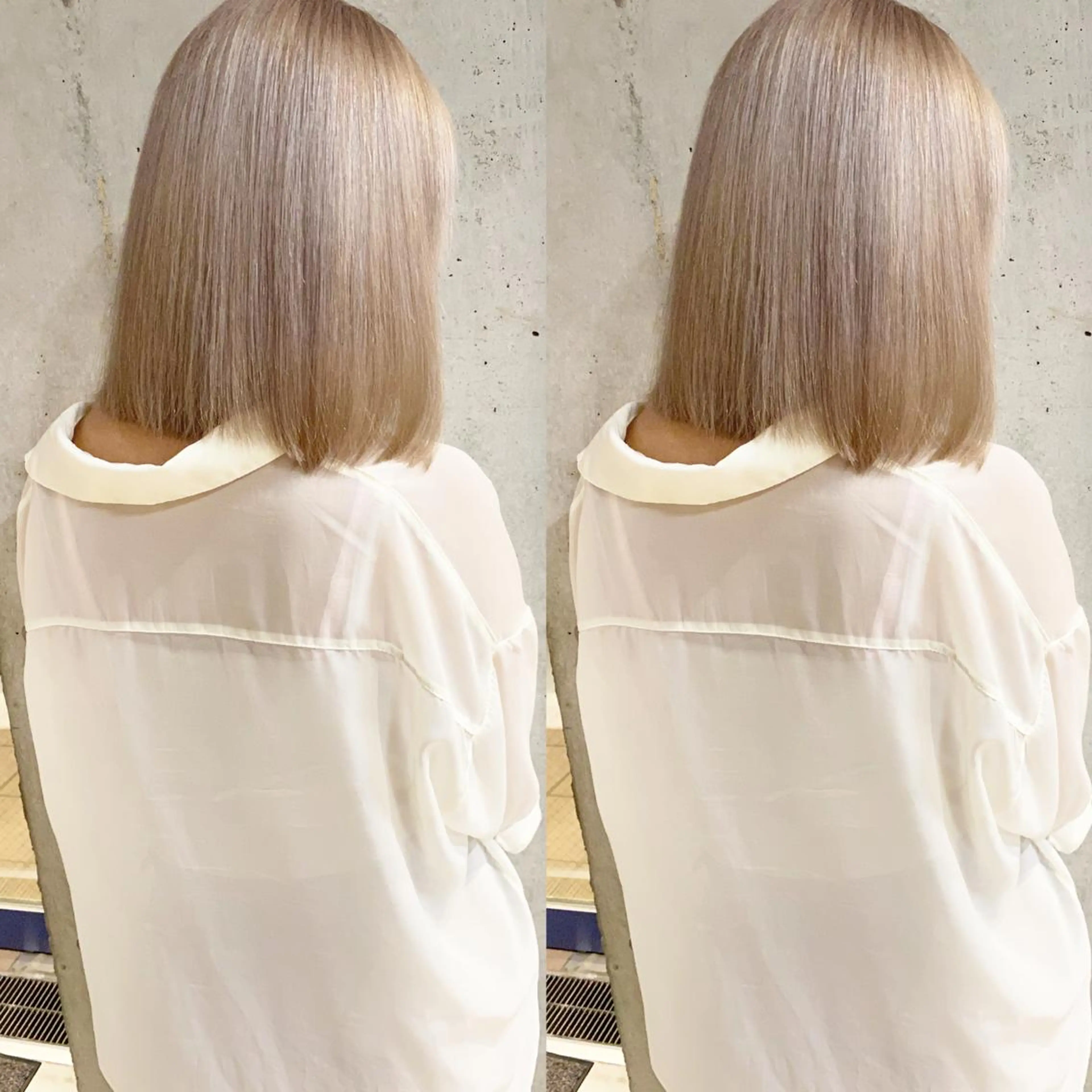 ミディアム カラー ⭐️横浜ブリーチ特化 美容師　堤涼⭐️のヘアスタイル